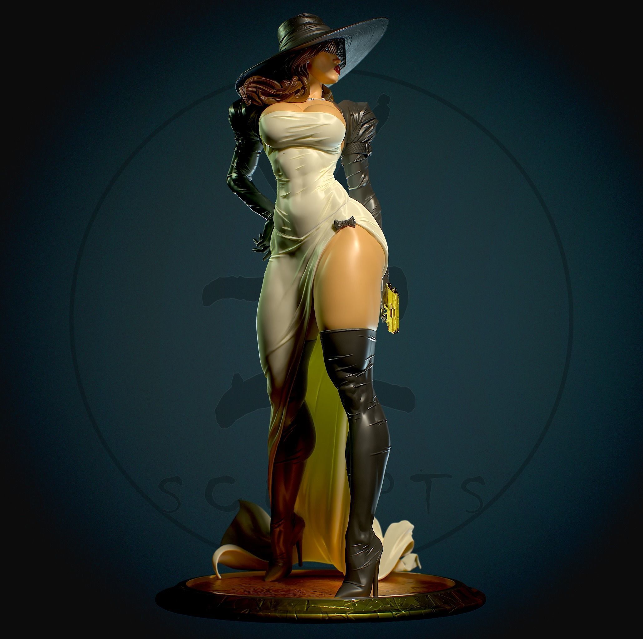 Madame Mirage with NSFW 3D print model_3