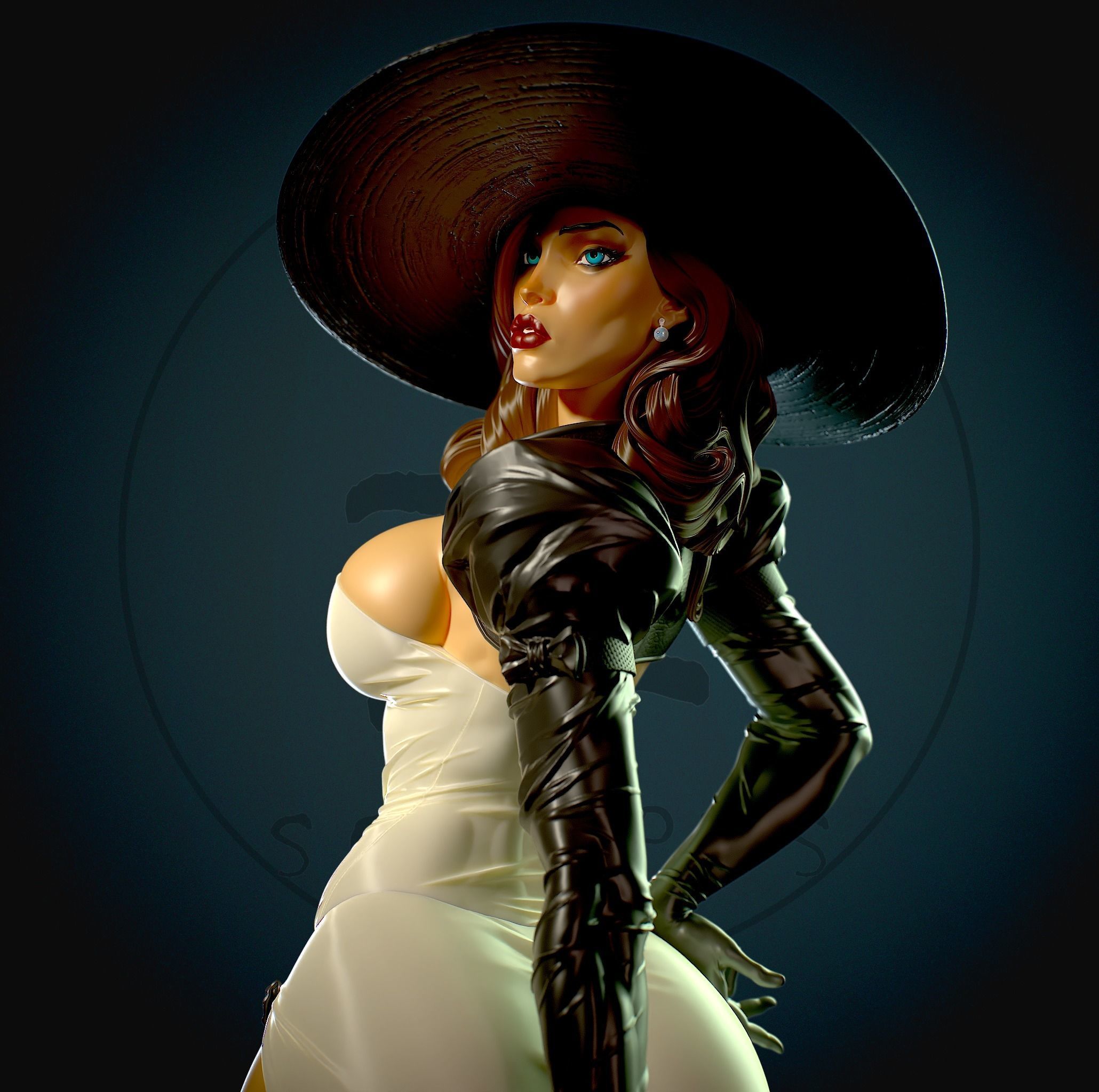 Madame Mirage with NSFW 3D print model_9