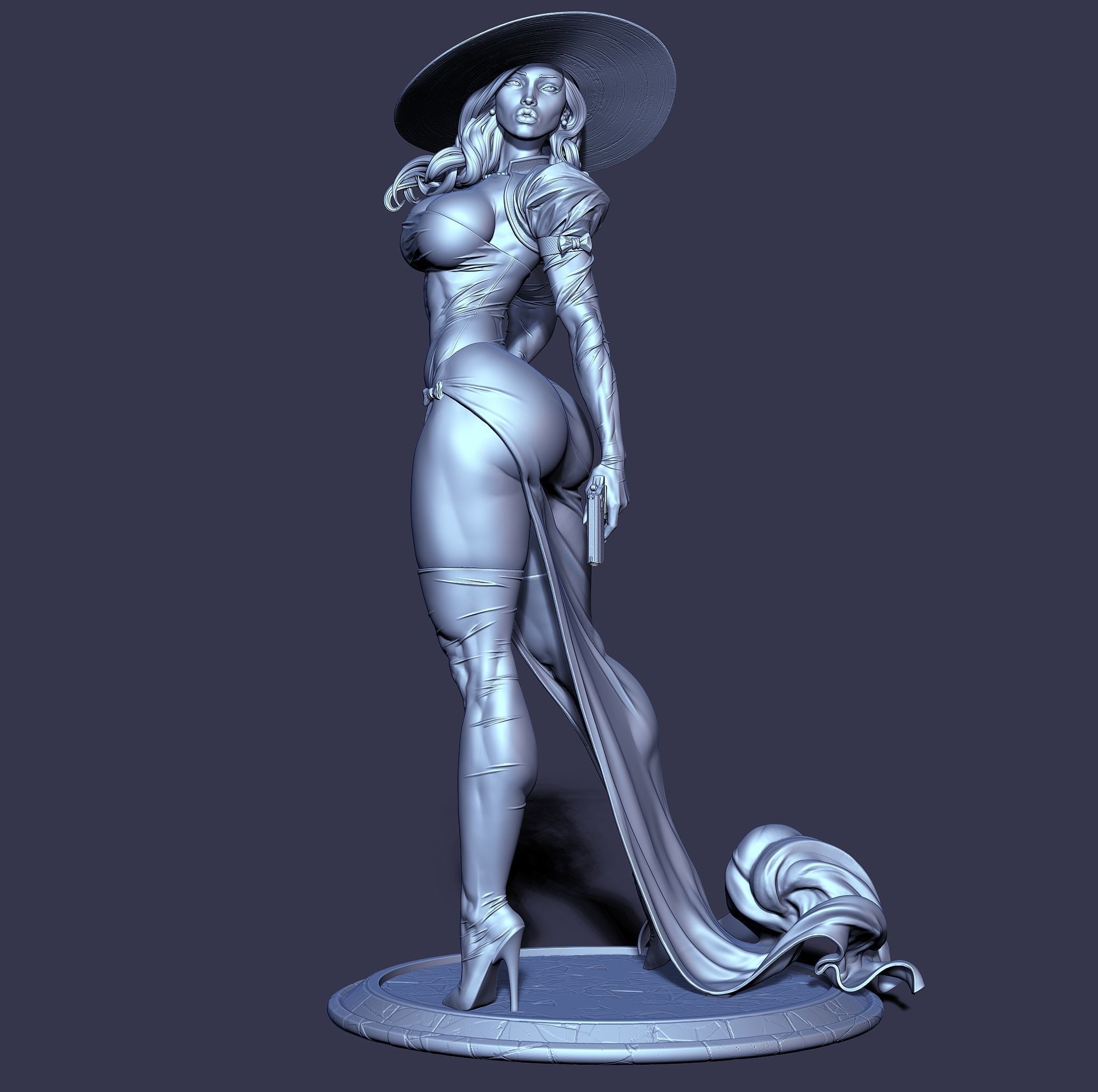 Madame Mirage with NSFW 3D print model_17