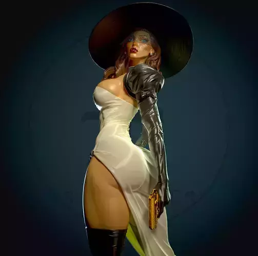 Madame Mirage with NSFW 3D print model