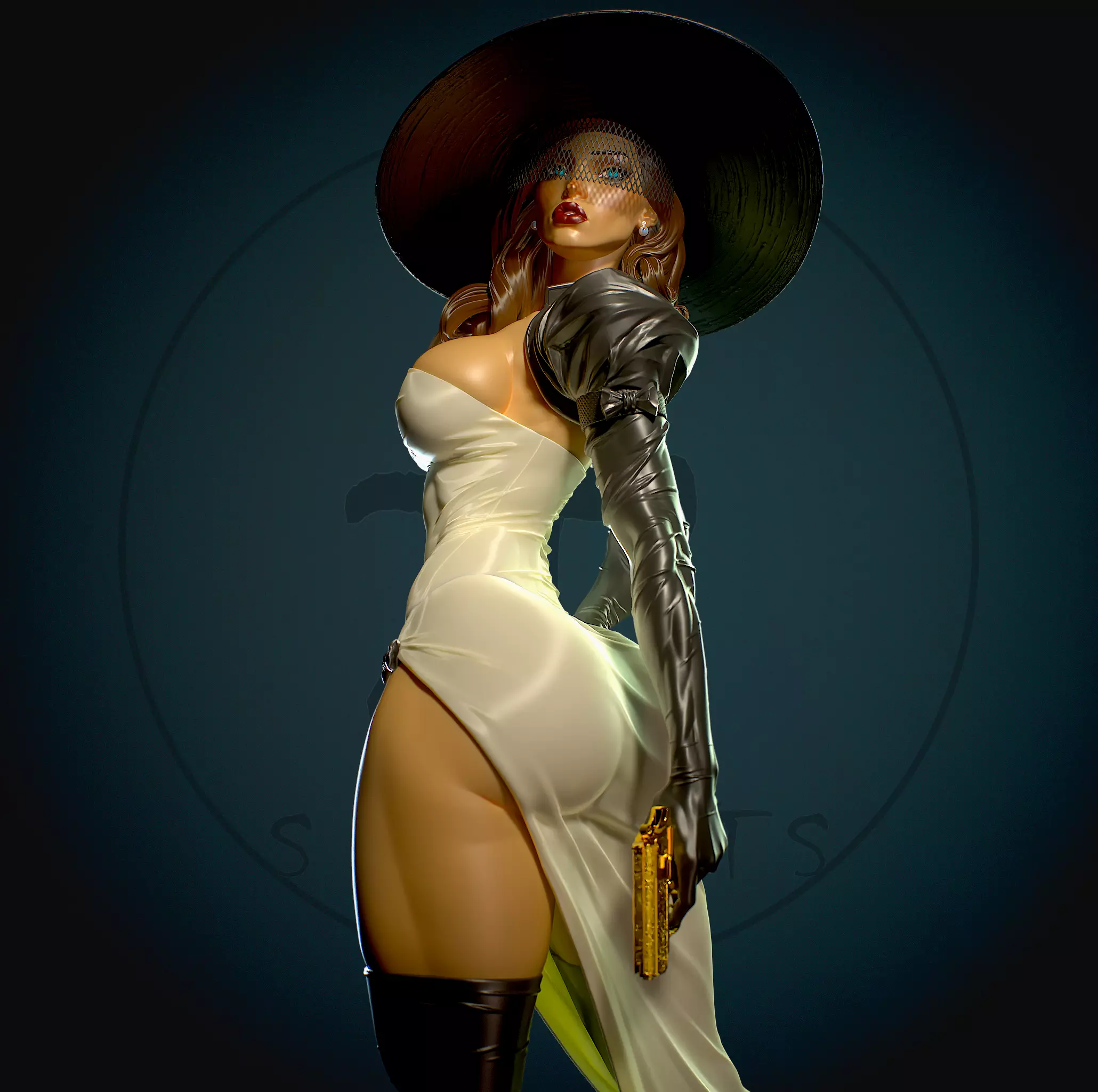 Madame Mirage with NSFW 3D print model_0