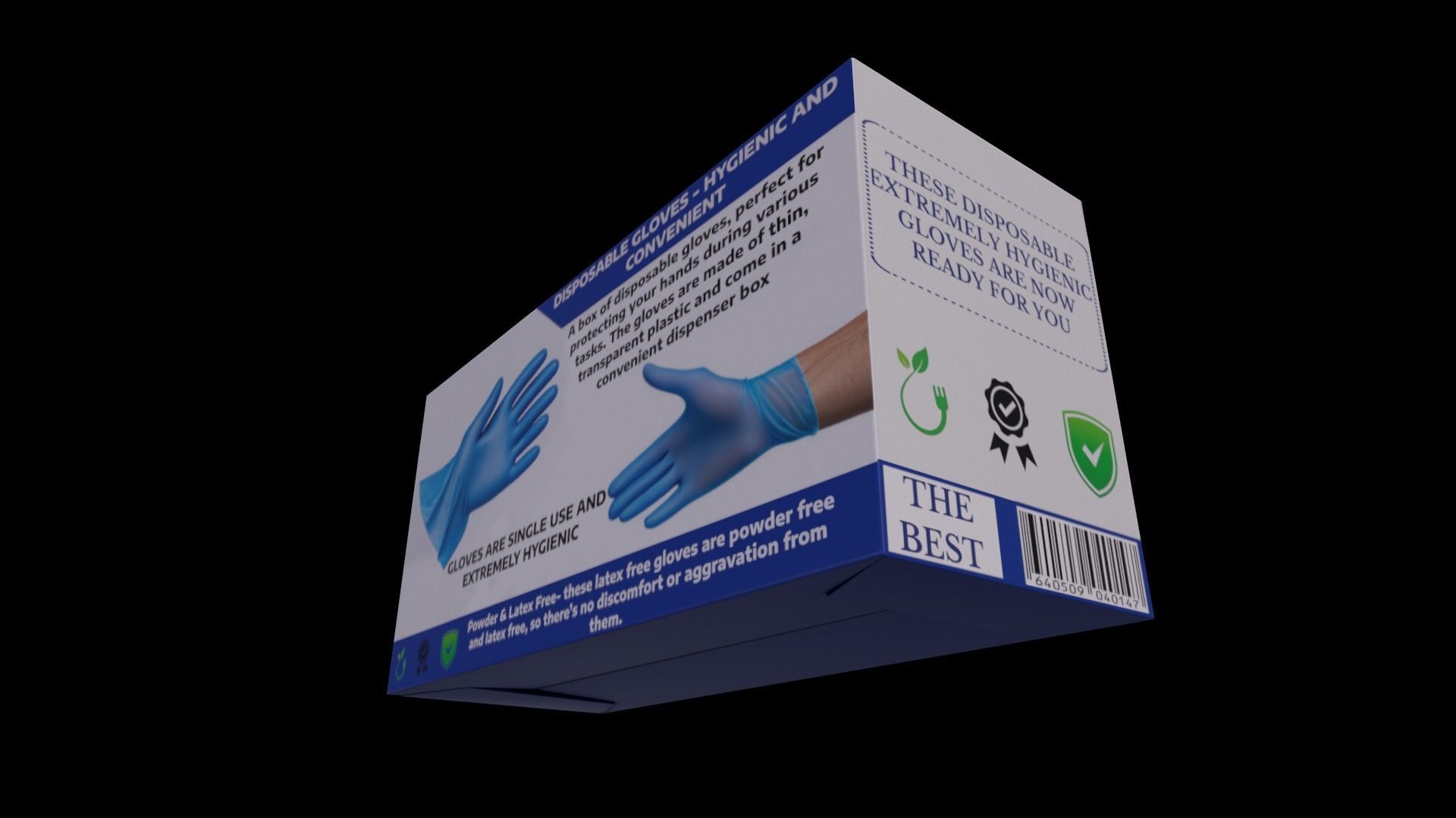 Disposable Gloves - GAME READY PBR Low-poly 3D model_2