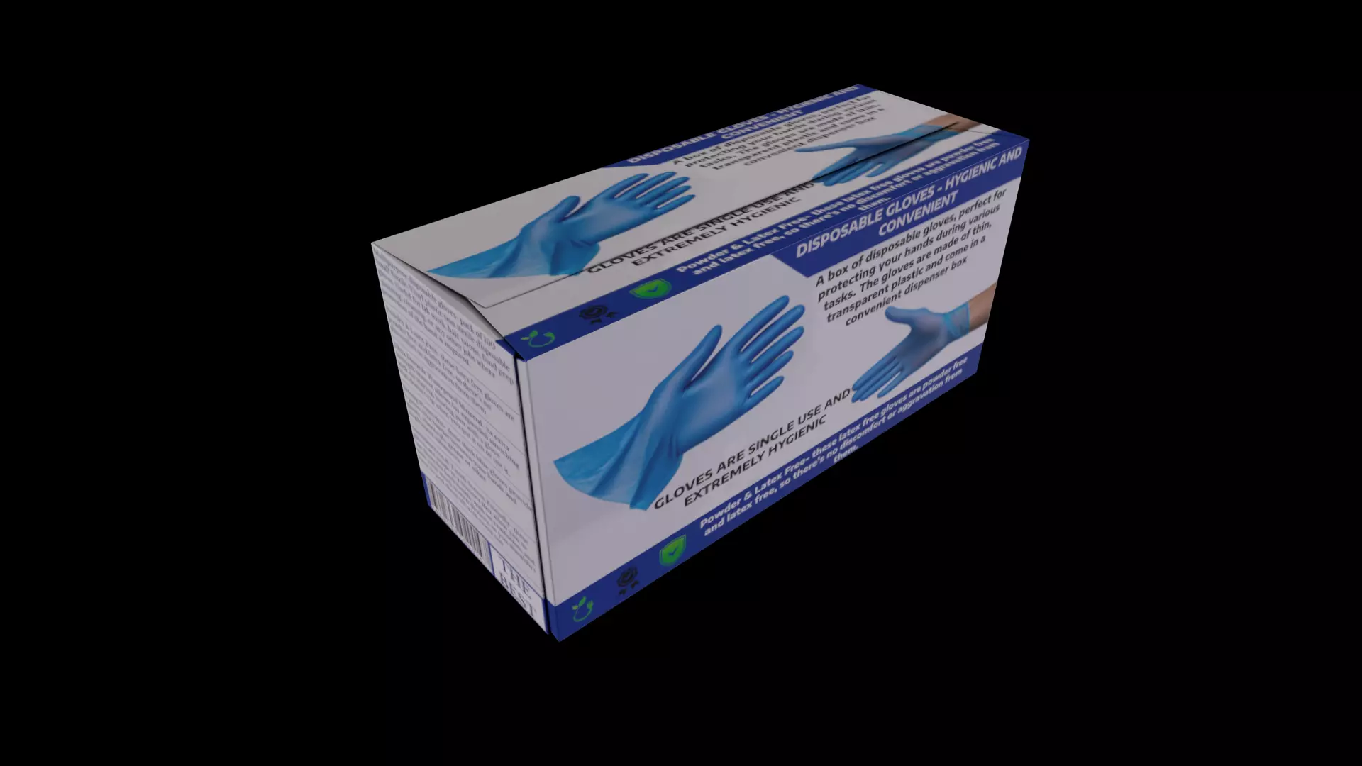 Disposable Gloves - GAME READY PBR Low-poly 3D model_0