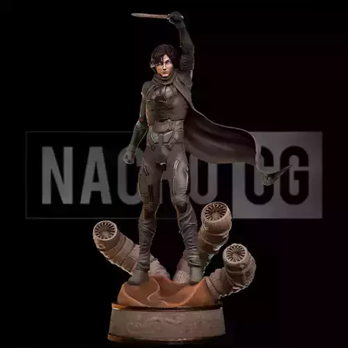 Fan art - Paul Muad Dib Atreides from Dune - Statue