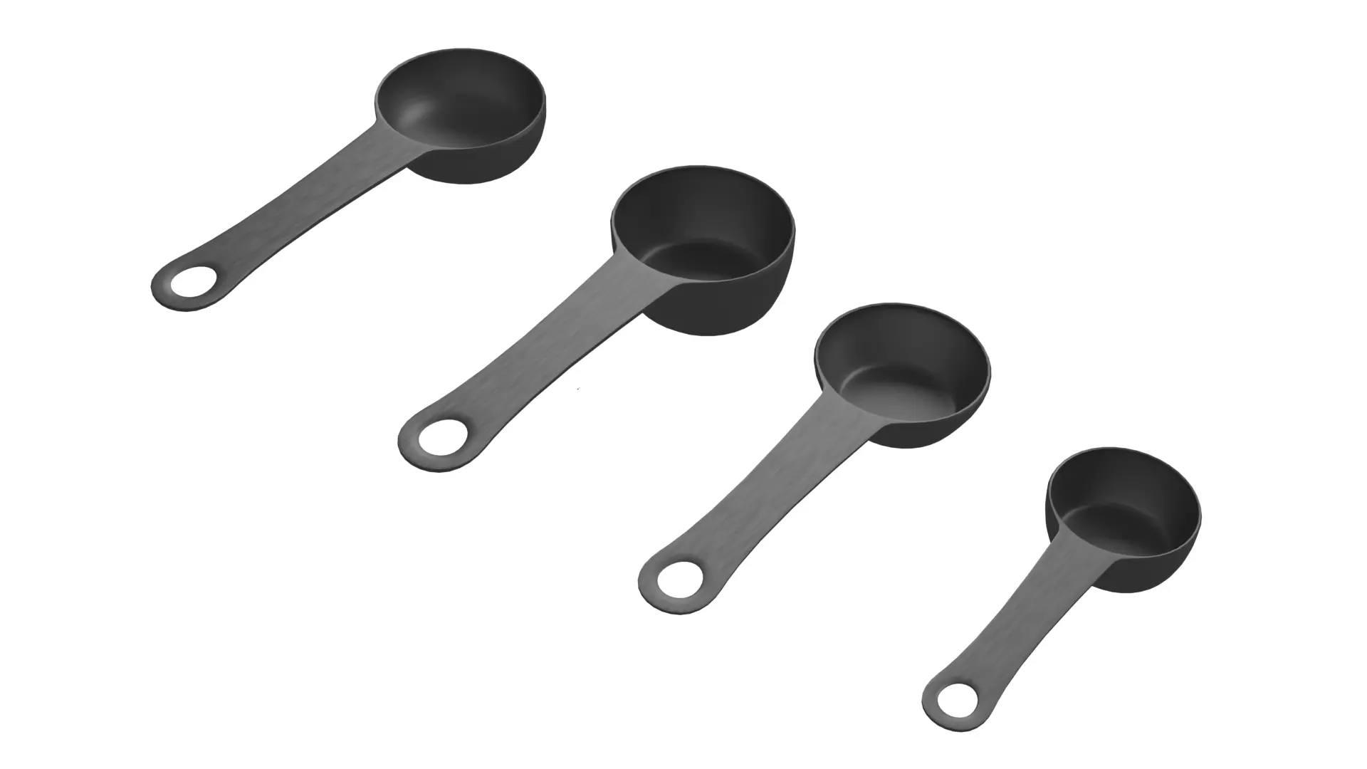 Measuring Cups and Spoon 3D model_0
