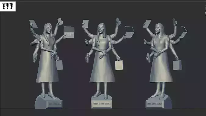 Busy girl  3D print model