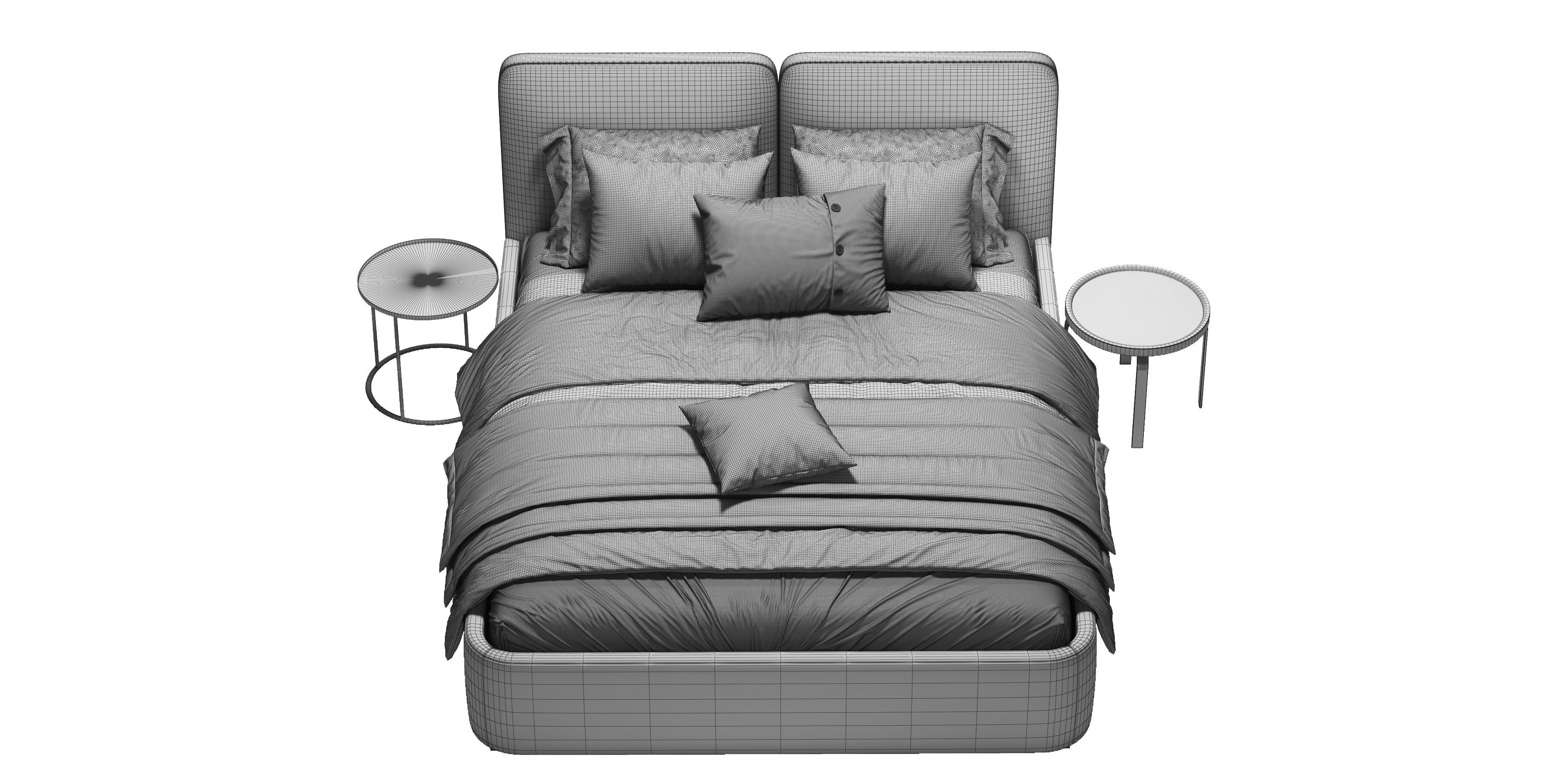 Audrey Bed 3D model_4