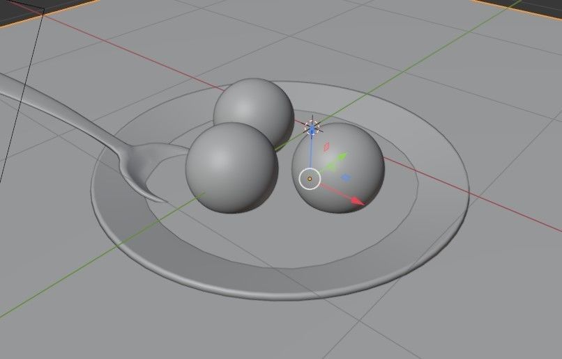 Meatballs Low-poly 3D model Low-poly 3D model_7