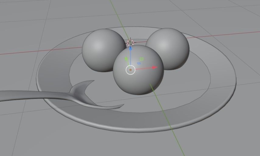 Meatballs Low-poly 3D model Low-poly 3D model_6