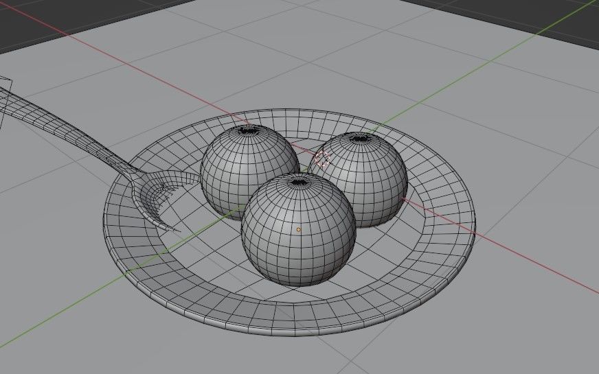 Meatballs Low-poly 3D model Low-poly 3D model_8