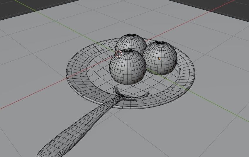 Meatballs Low-poly 3D model Low-poly 3D model_10