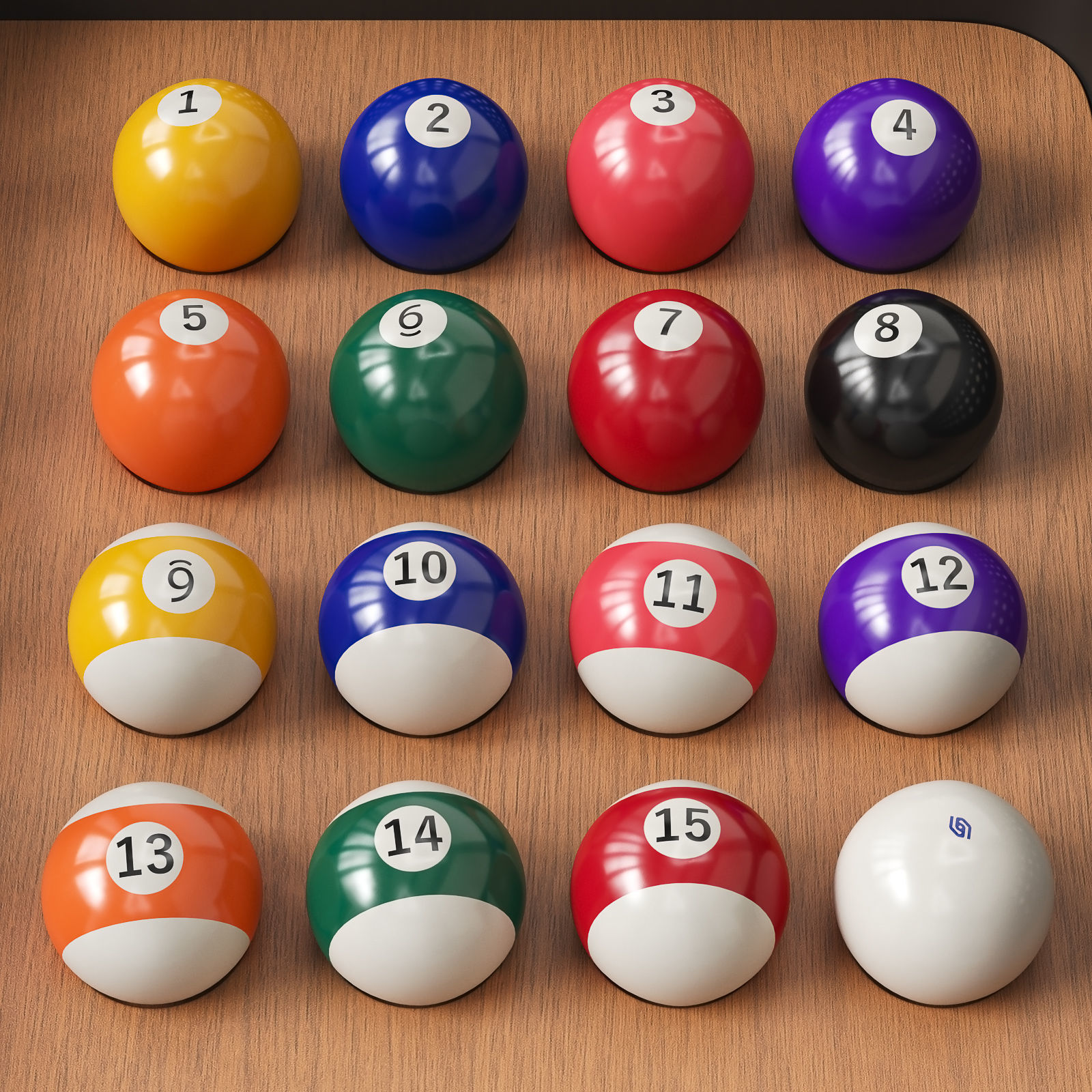 Jack Game Room cue rack Diagonal Outdoor 3D model_8