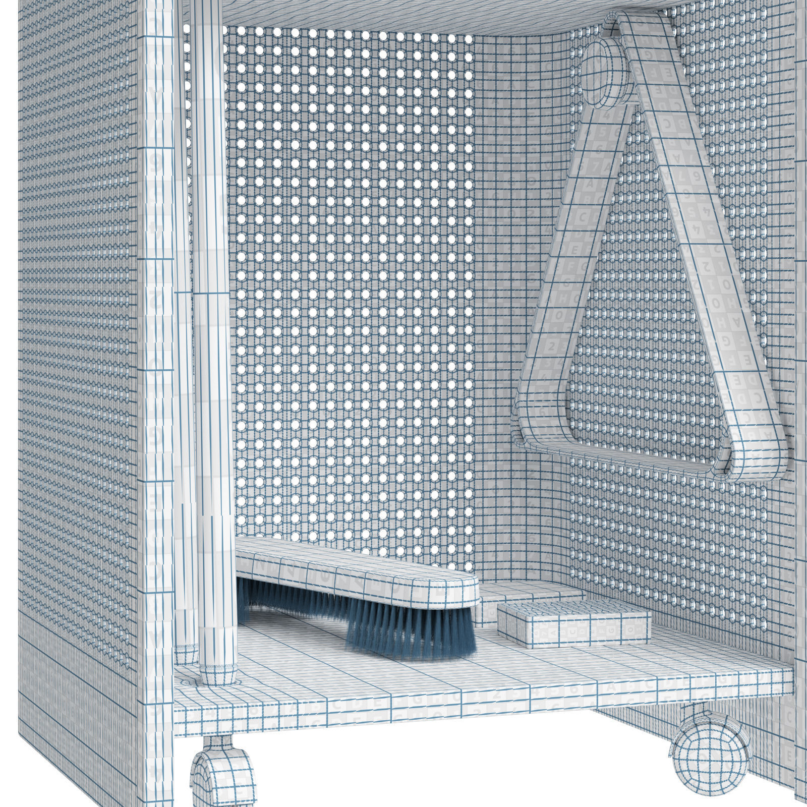 Jack Game Room cue rack Diagonal Outdoor 3D model_11