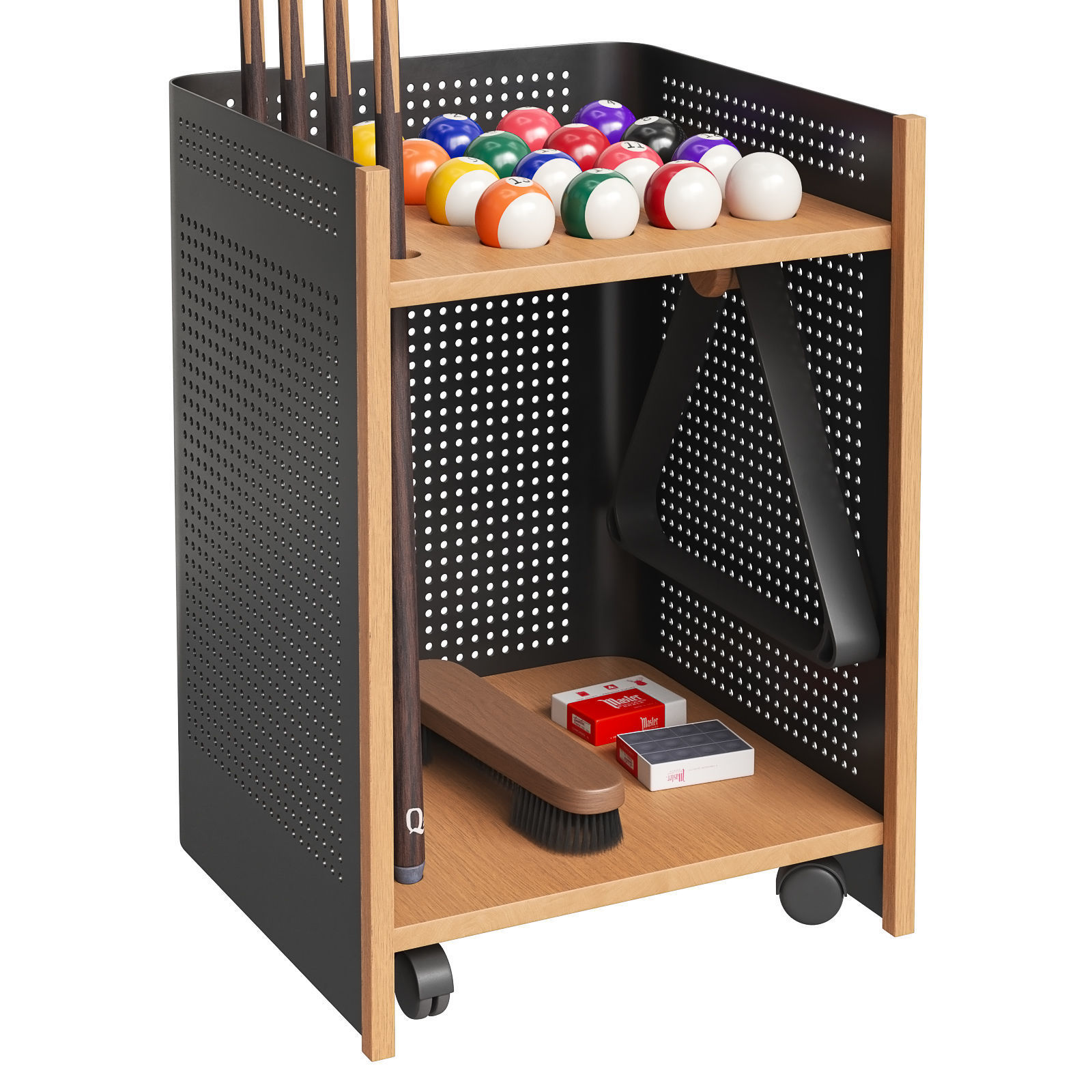 Jack Game Room cue rack Diagonal Outdoor 3D model_2