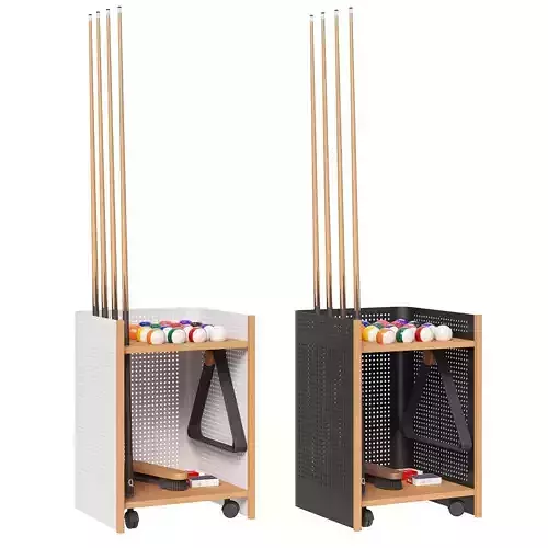 Jack Game Room cue rack Diagonal Outdoor 3D model Jack Game Room cue rack Diagonal Outdoor 3D model