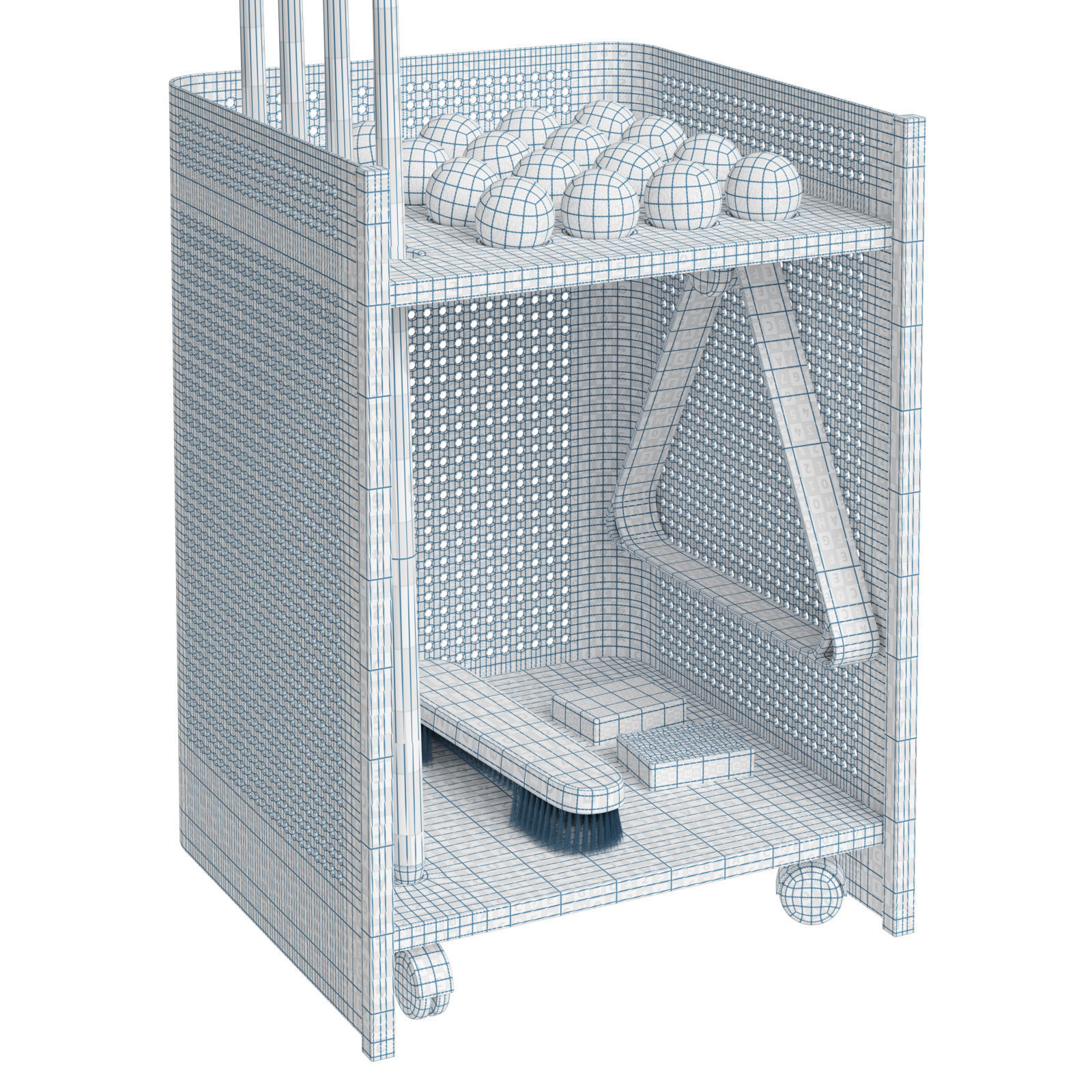Jack Game Room cue rack Diagonal Outdoor 3D model_13