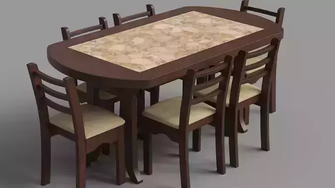 Wood Dining Table Set