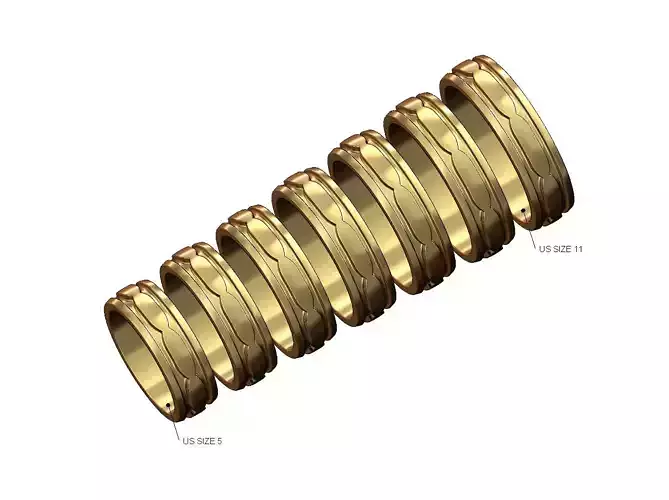 Engraving band N001 US sizes 5to11