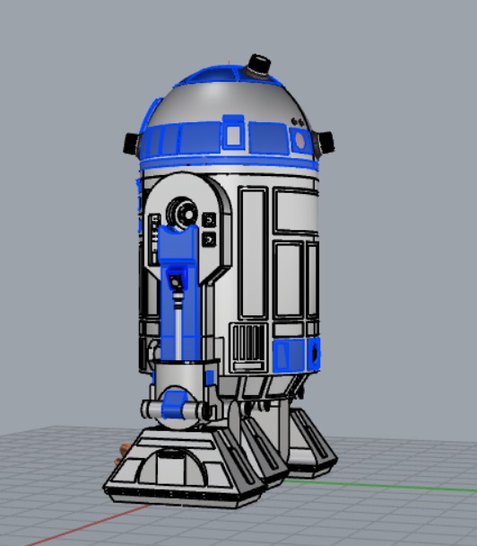 R2-D2 3D print model_1