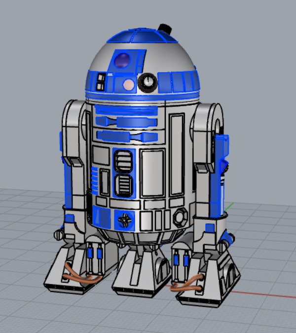 R2-D2 3D print model_2