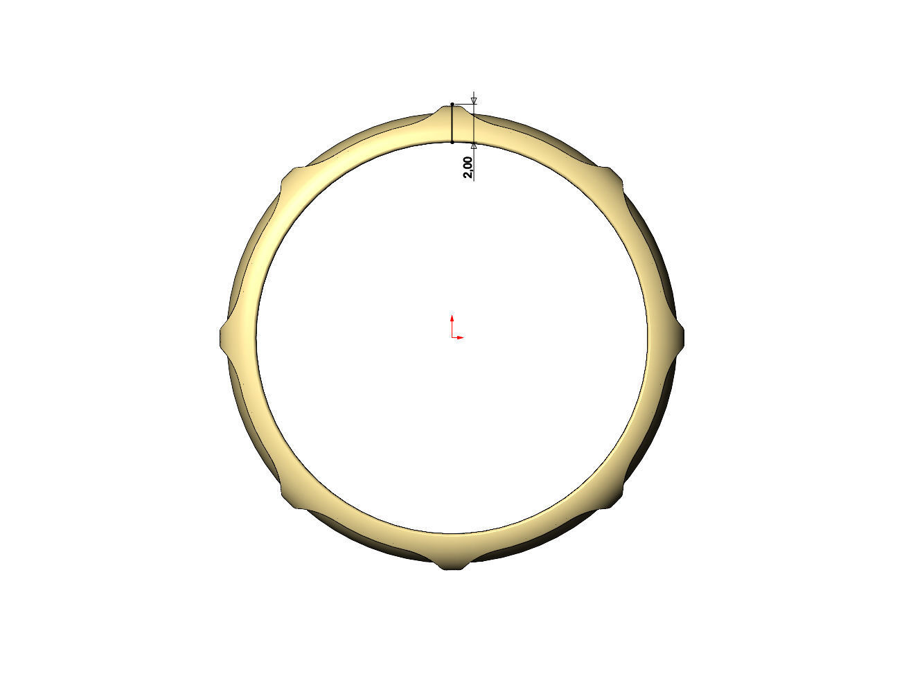 Chain link engraved band US sizes 5to11 3D print model_6