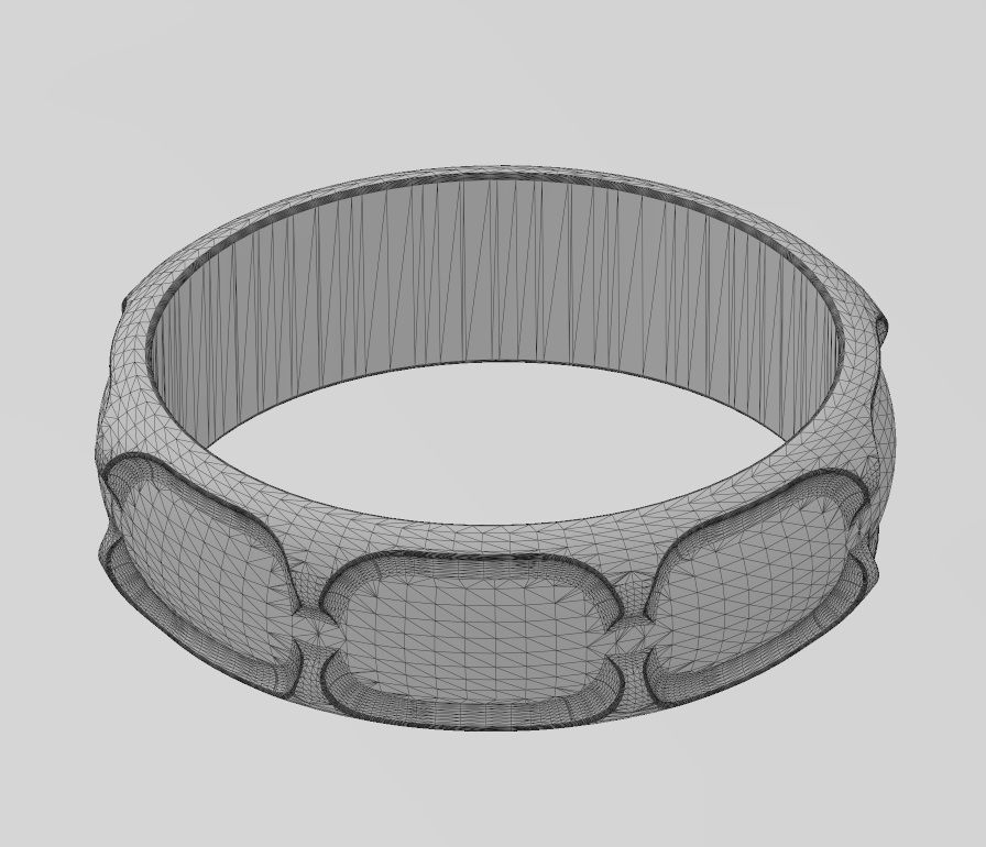 Chain link engraved band US sizes 5to11 3D print model_14