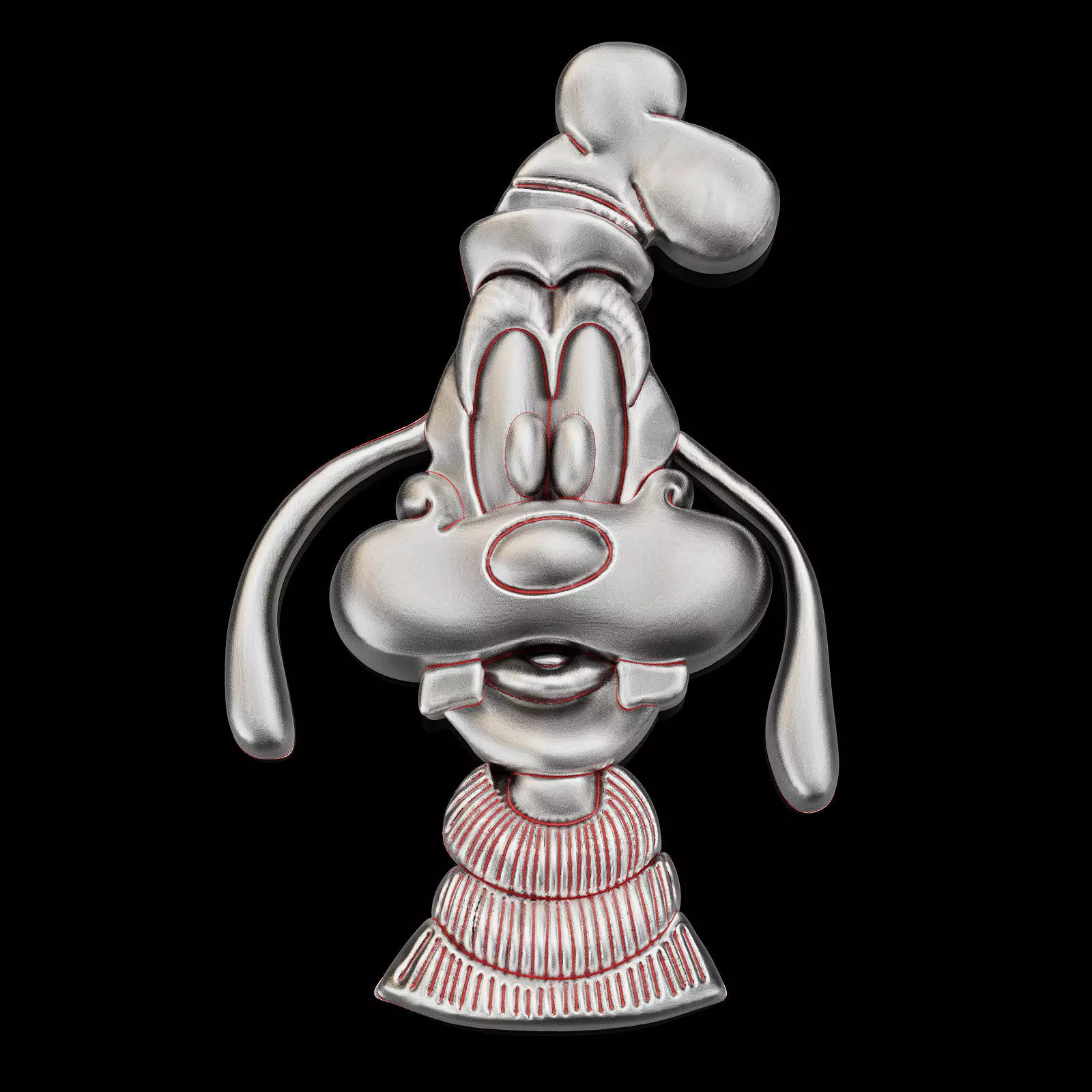 Goofy cnc silver gold printable jewelry 3D model 3D print model