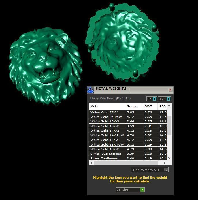 Lion Pendant 3D print model 3D print model_5