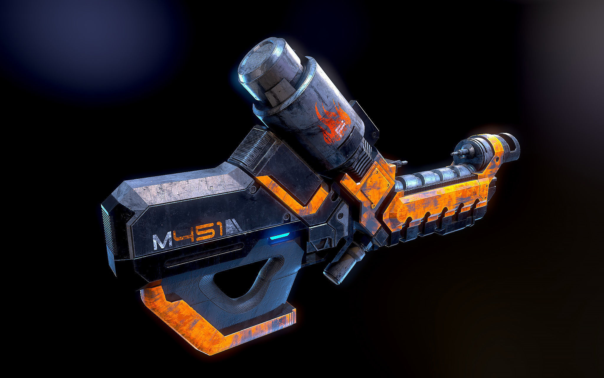 M451Firestorm Mass Effect 3D model_4