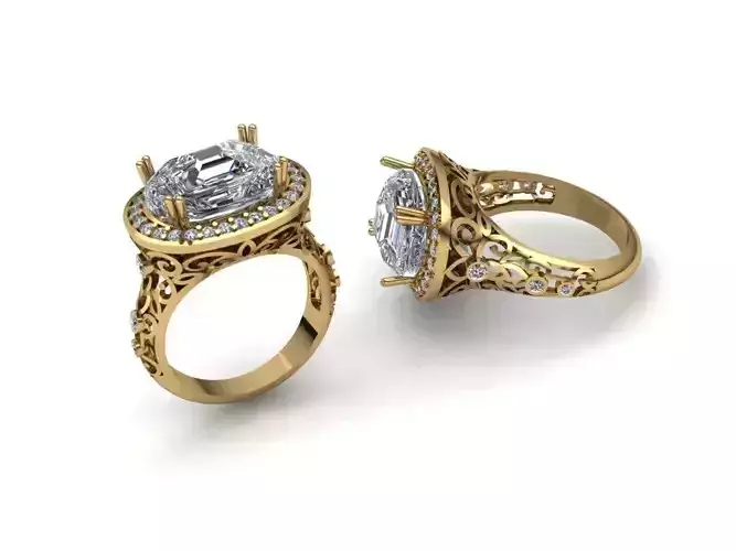 Gold Ring 3D print model
