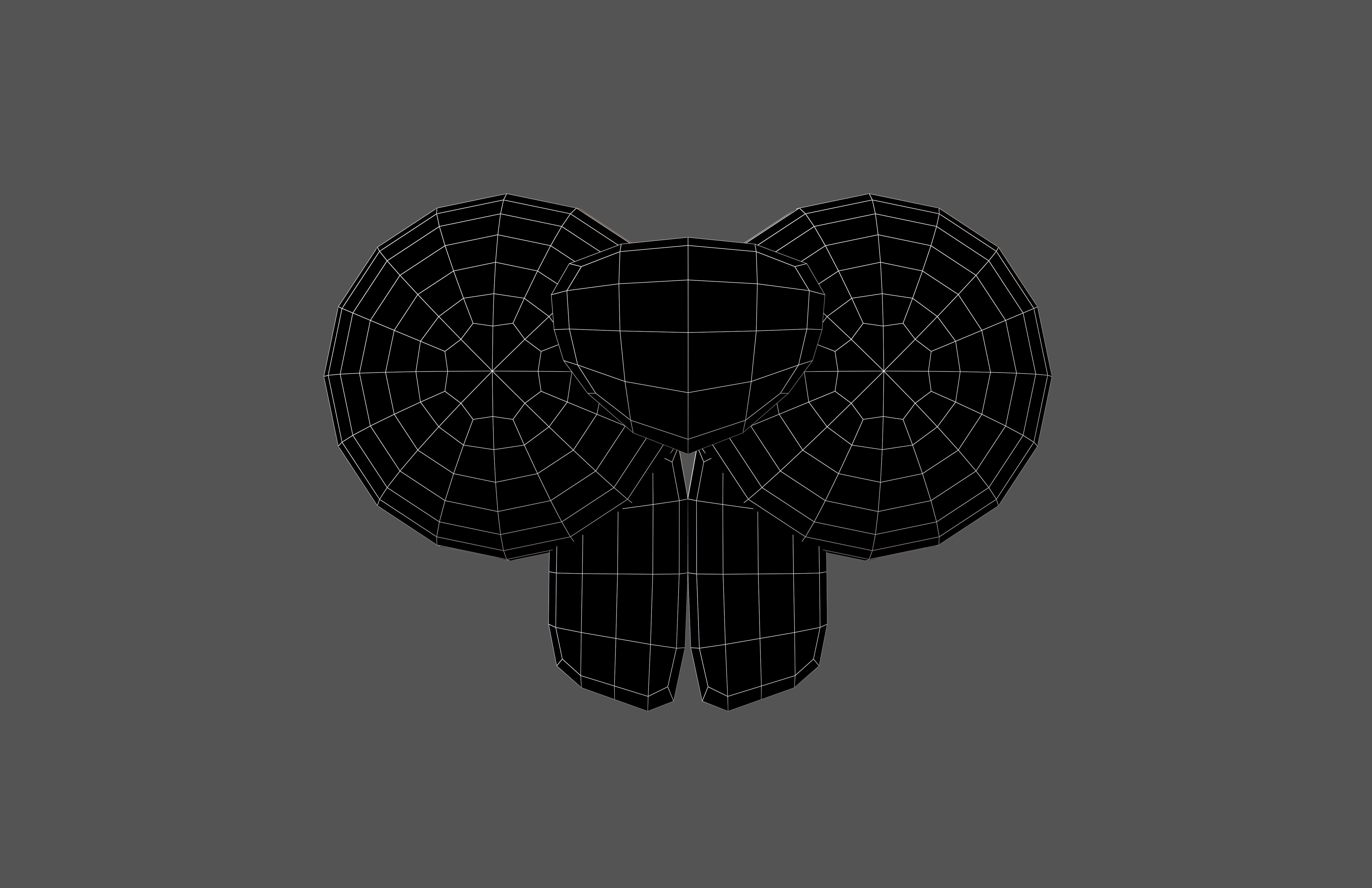 Rabbit Nose v1 001 Low-poly 3D model_6