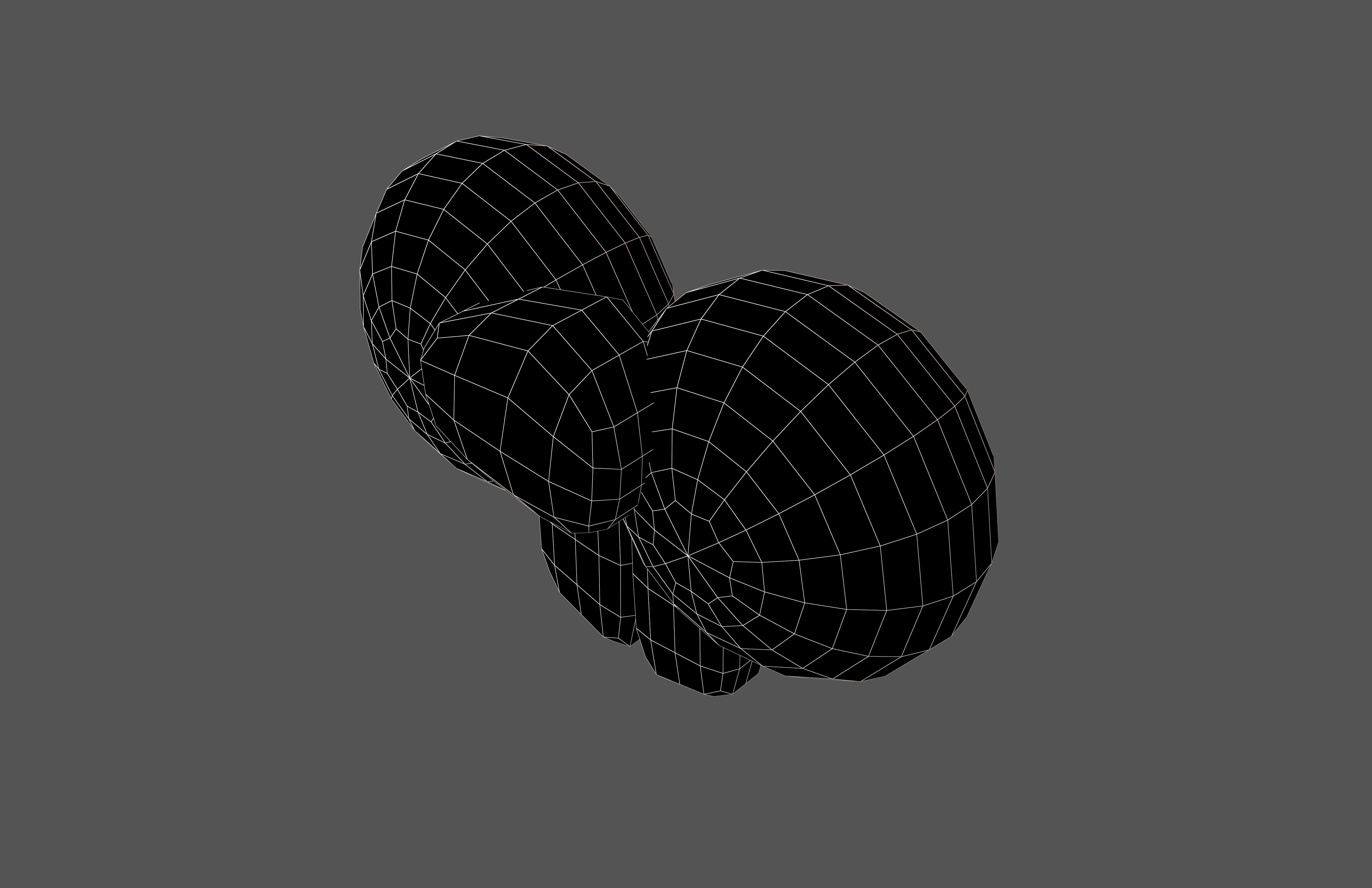 Rabbit Nose v1 002 Low-poly 3D model_7