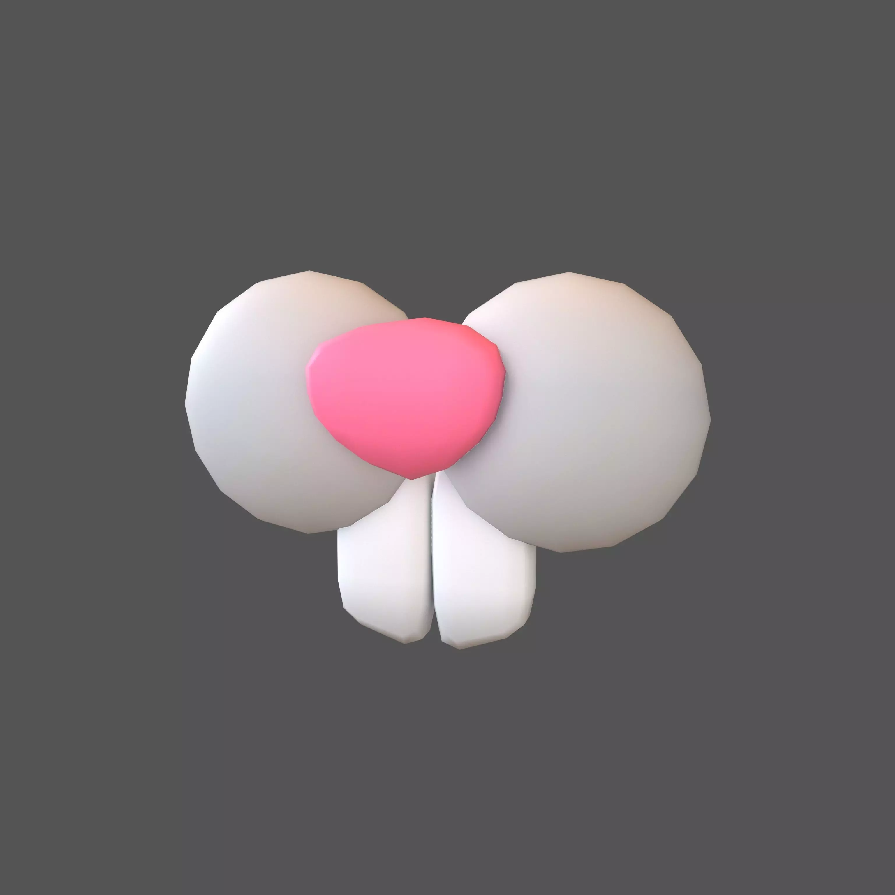 Rabbit Nose v1 002 Low-poly 3D model_0