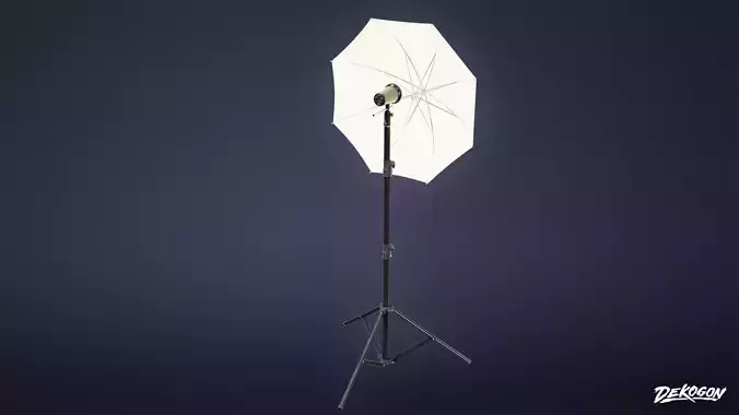 HOLLYWOOD - Light Stand 02 - LOW POLY