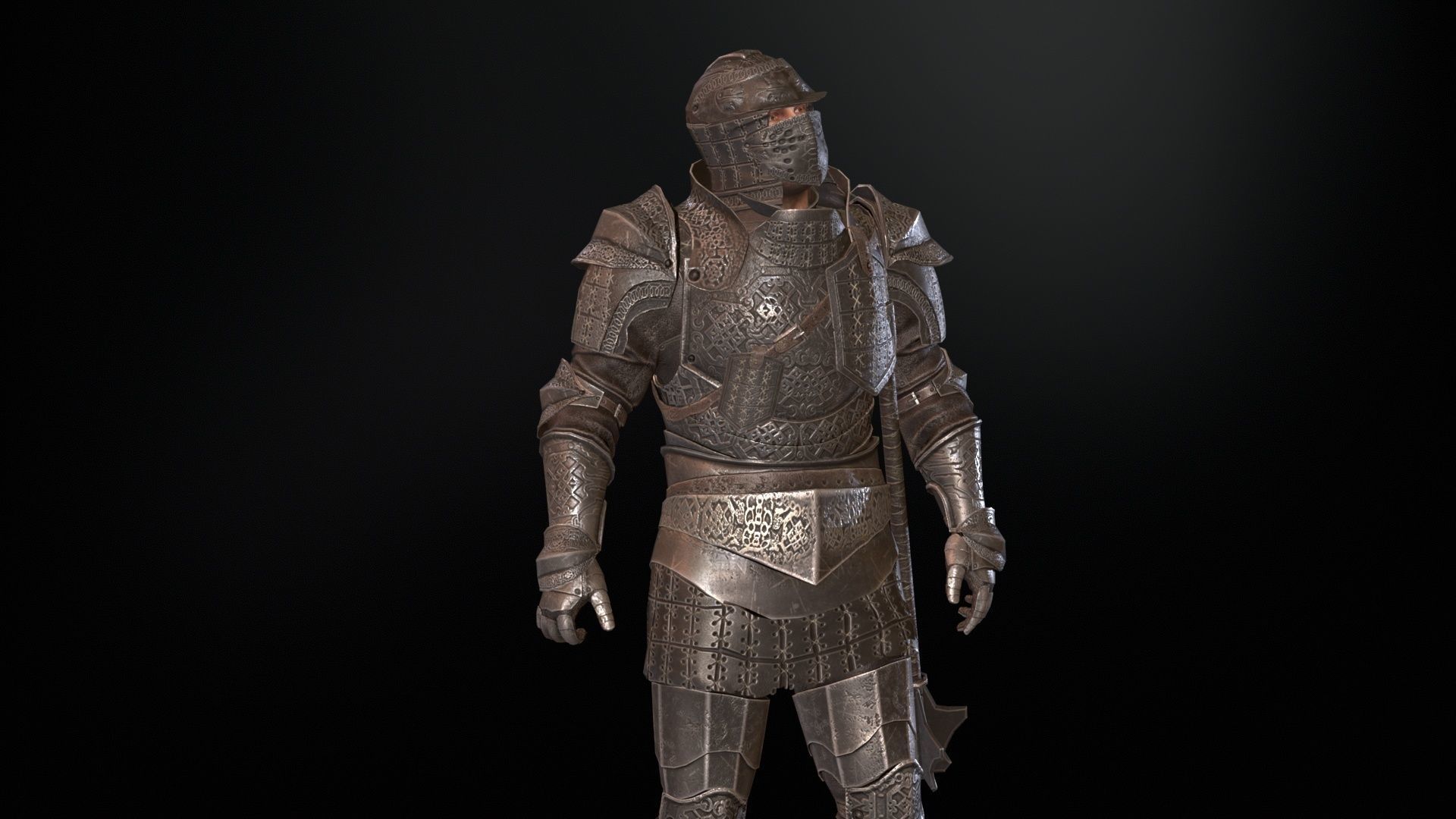 NPC Knight5 Low-poly 3D model_25