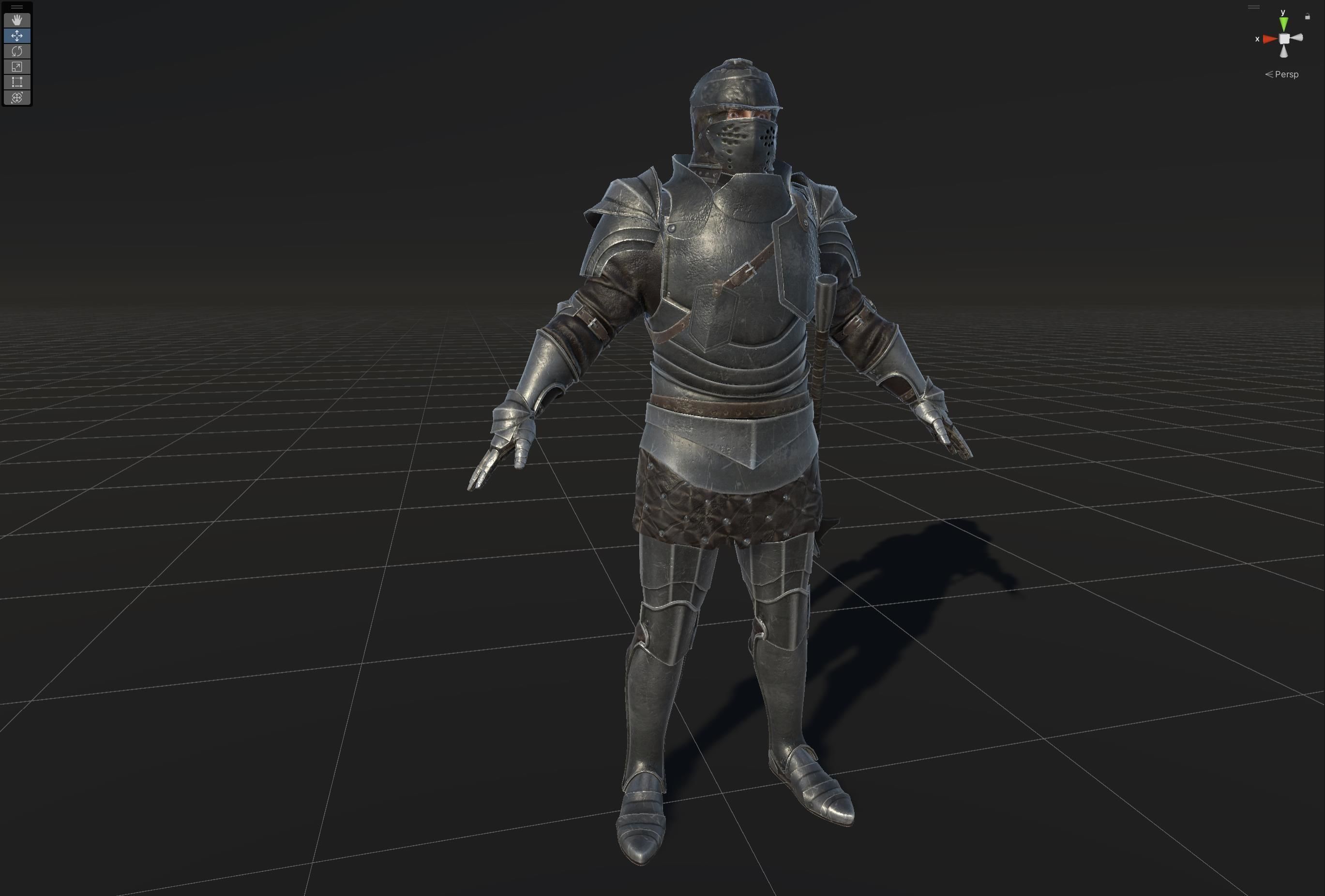 NPC Knight5 Low-poly 3D model_37