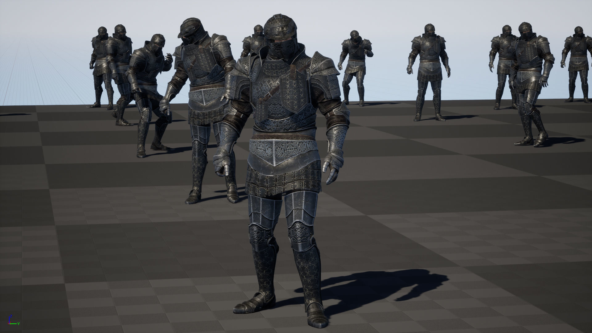 NPC Knight5 Low-poly 3D model_31