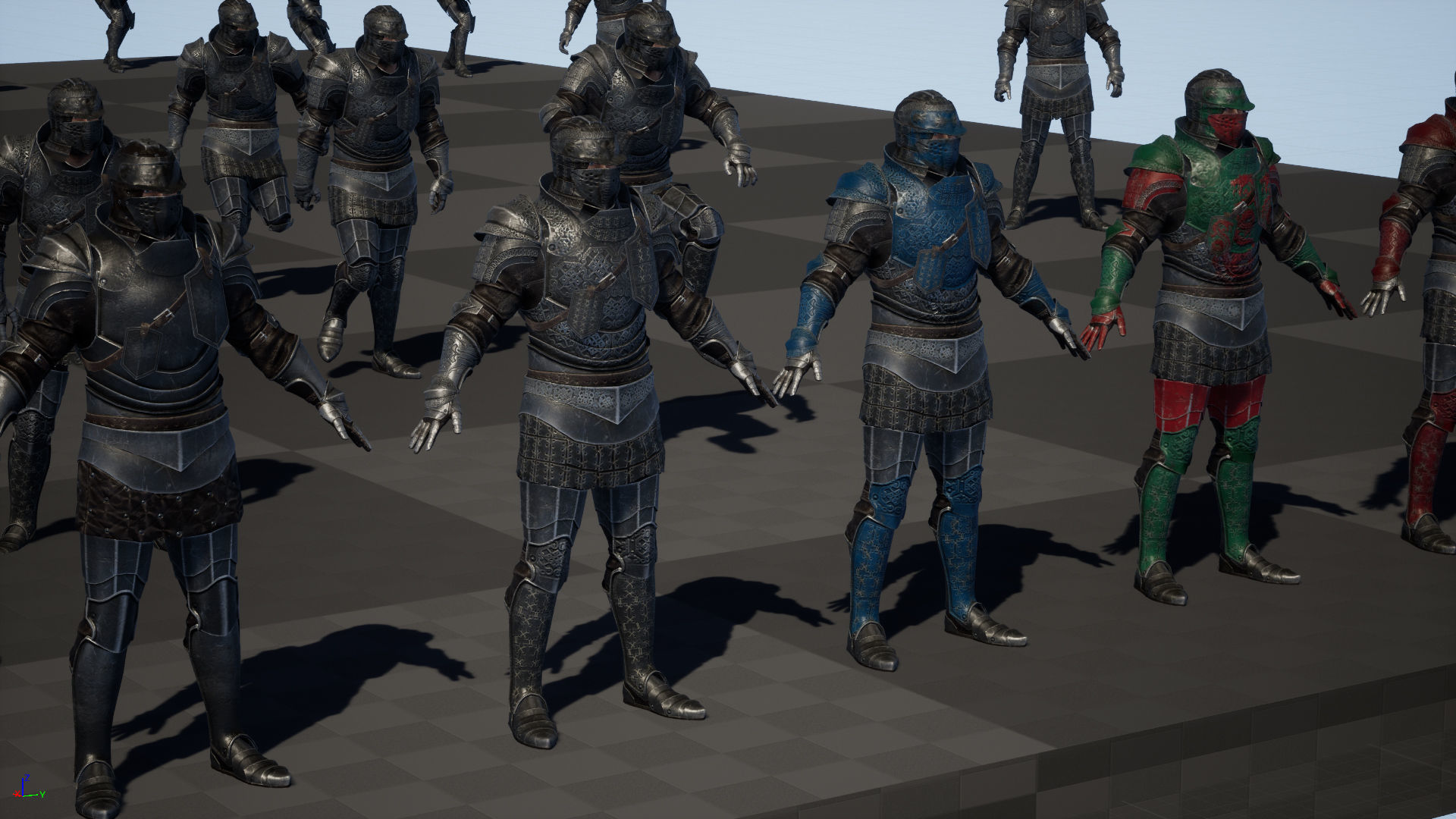 NPC Knight5 Low-poly 3D model_35