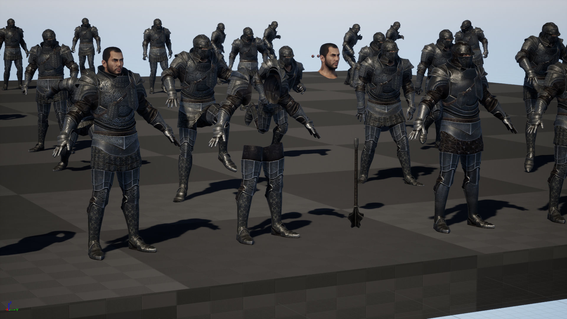 NPC Knight5 Low-poly 3D model_32