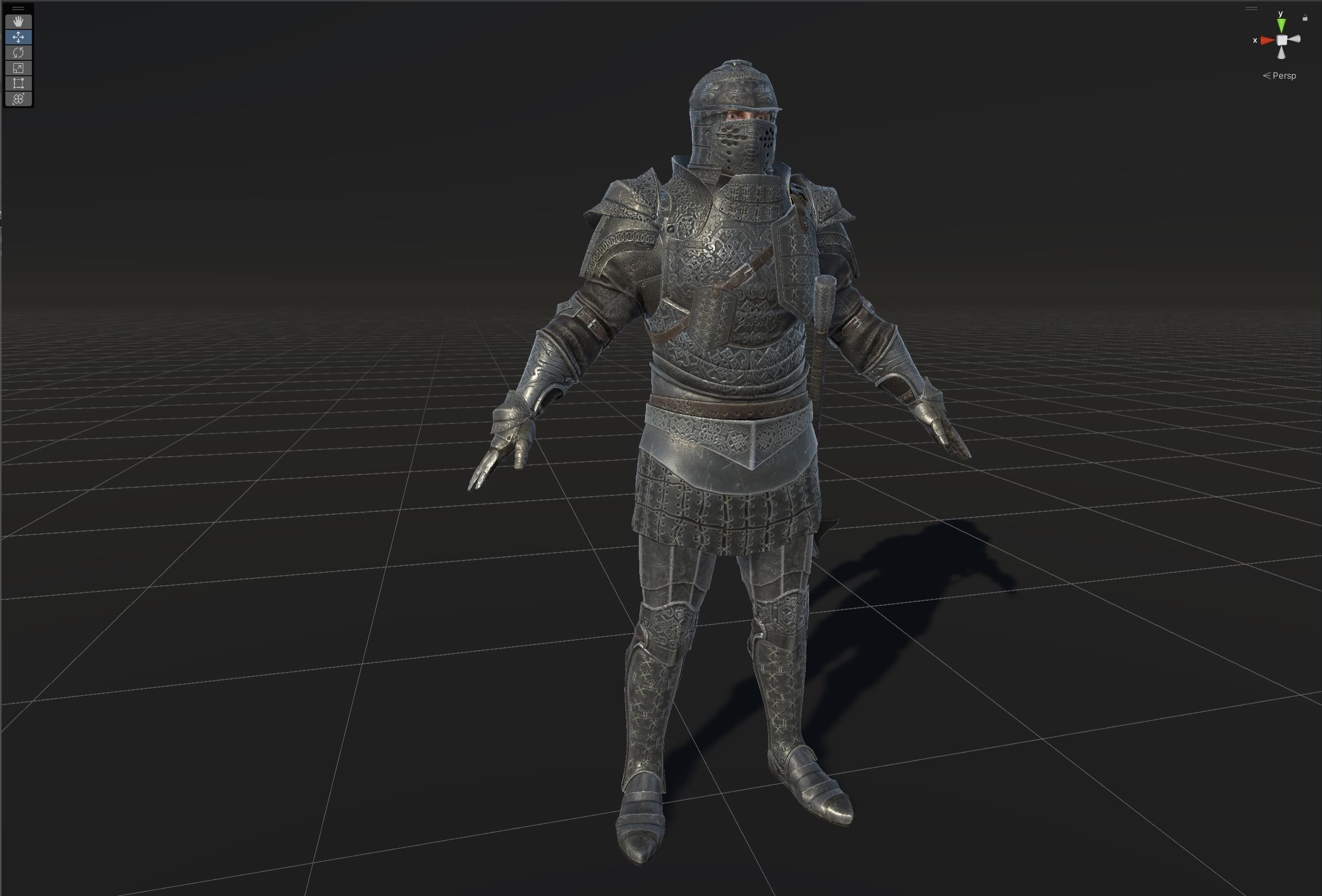 NPC Knight5 Low-poly 3D model_38