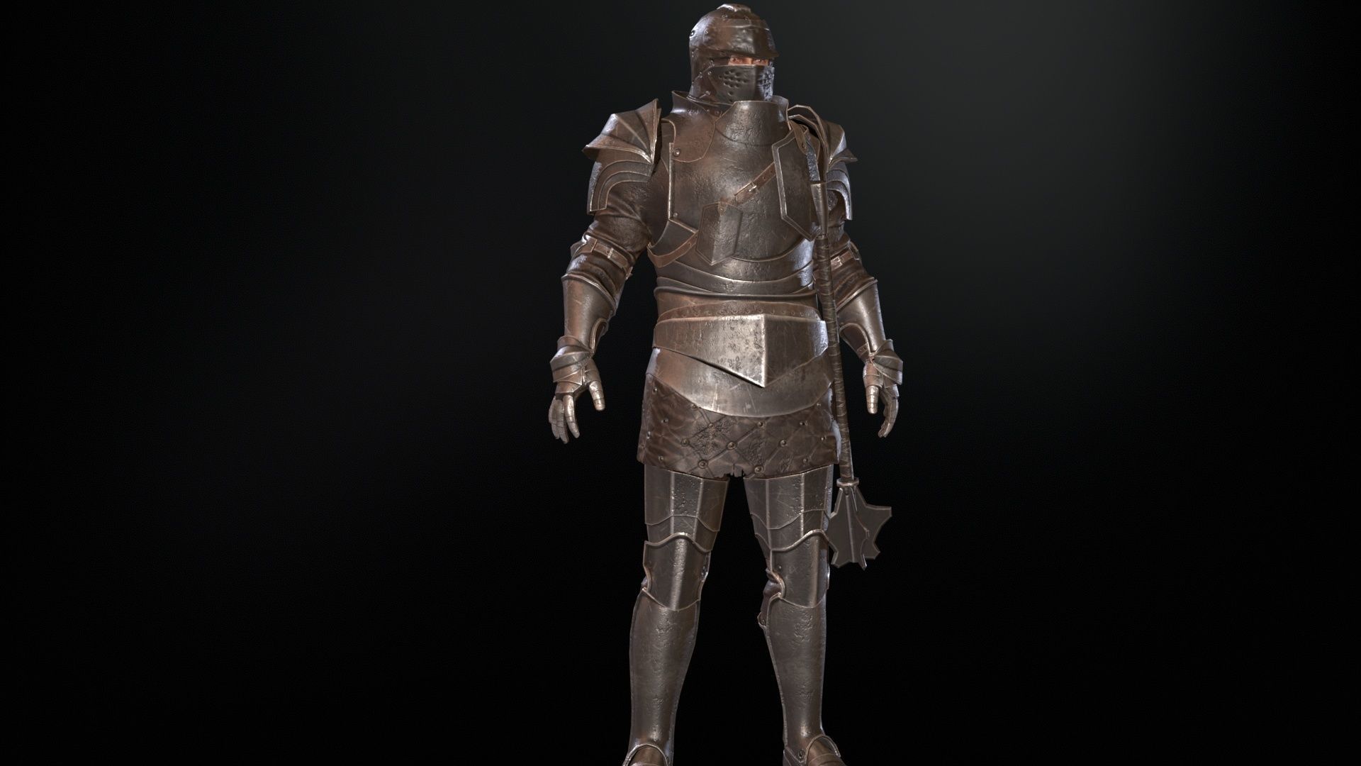 NPC Knight5 Low-poly 3D model_18