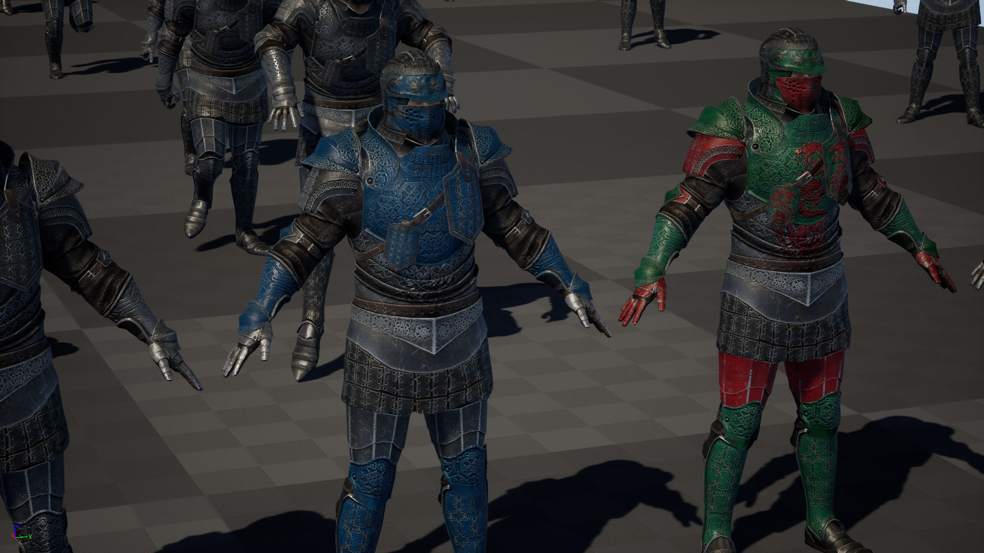 NPC Knight5 Low-poly 3D model_34