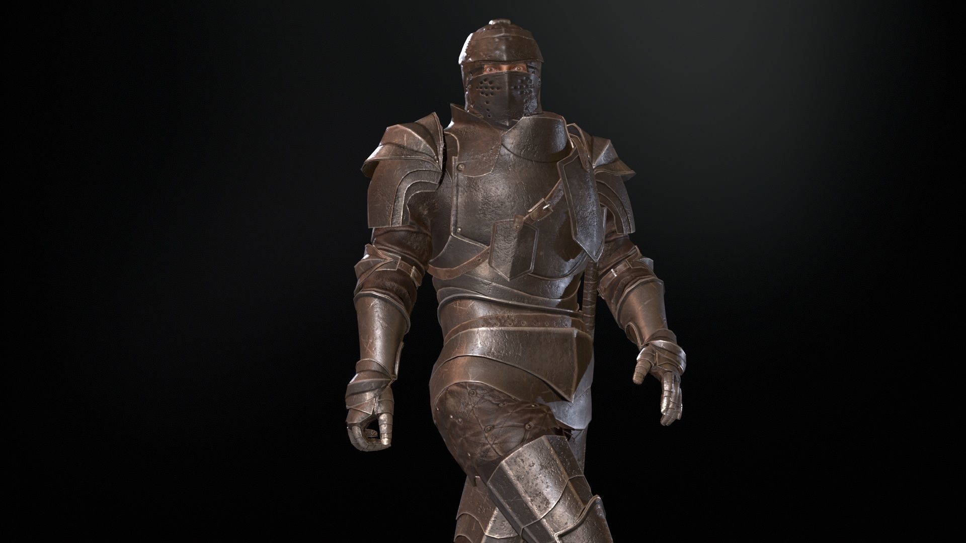 NPC Knight5 Low-poly 3D model_21
