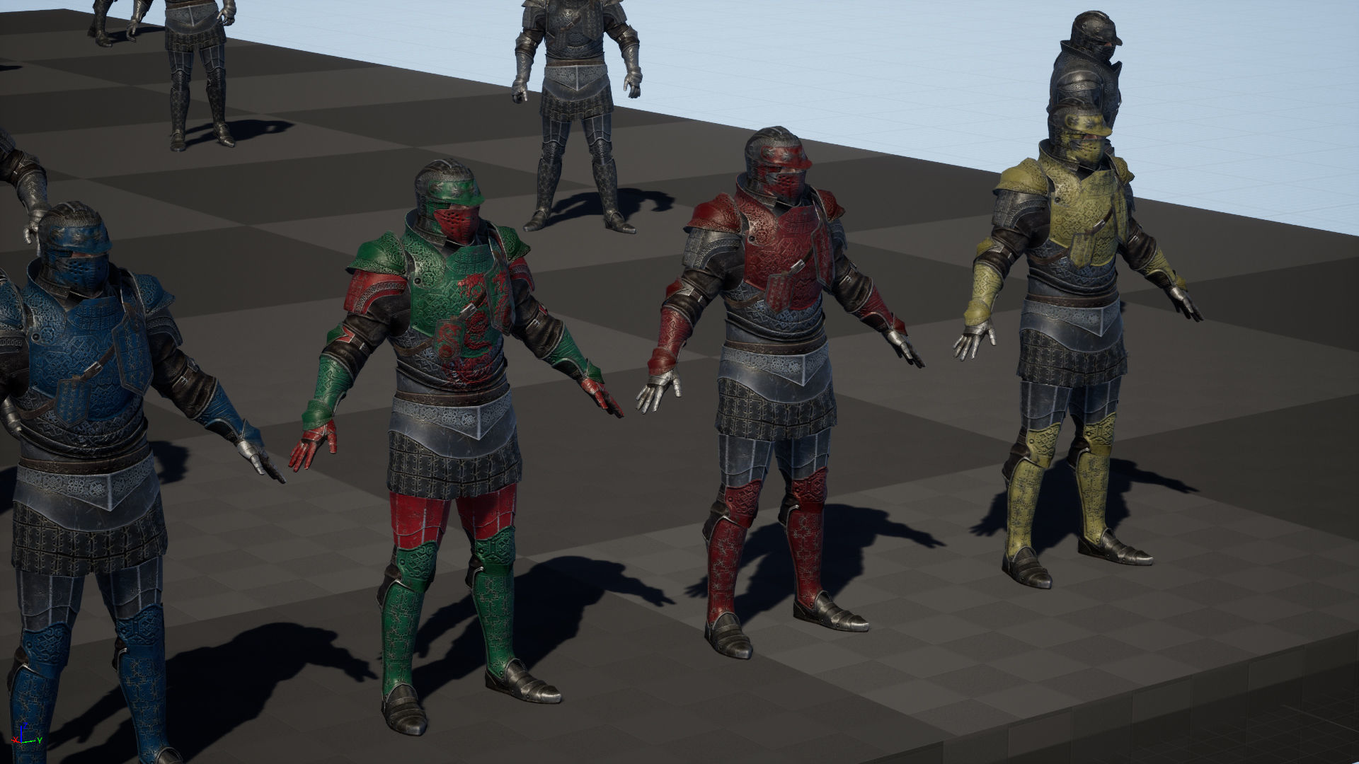 NPC Knight5 Low-poly 3D model_33