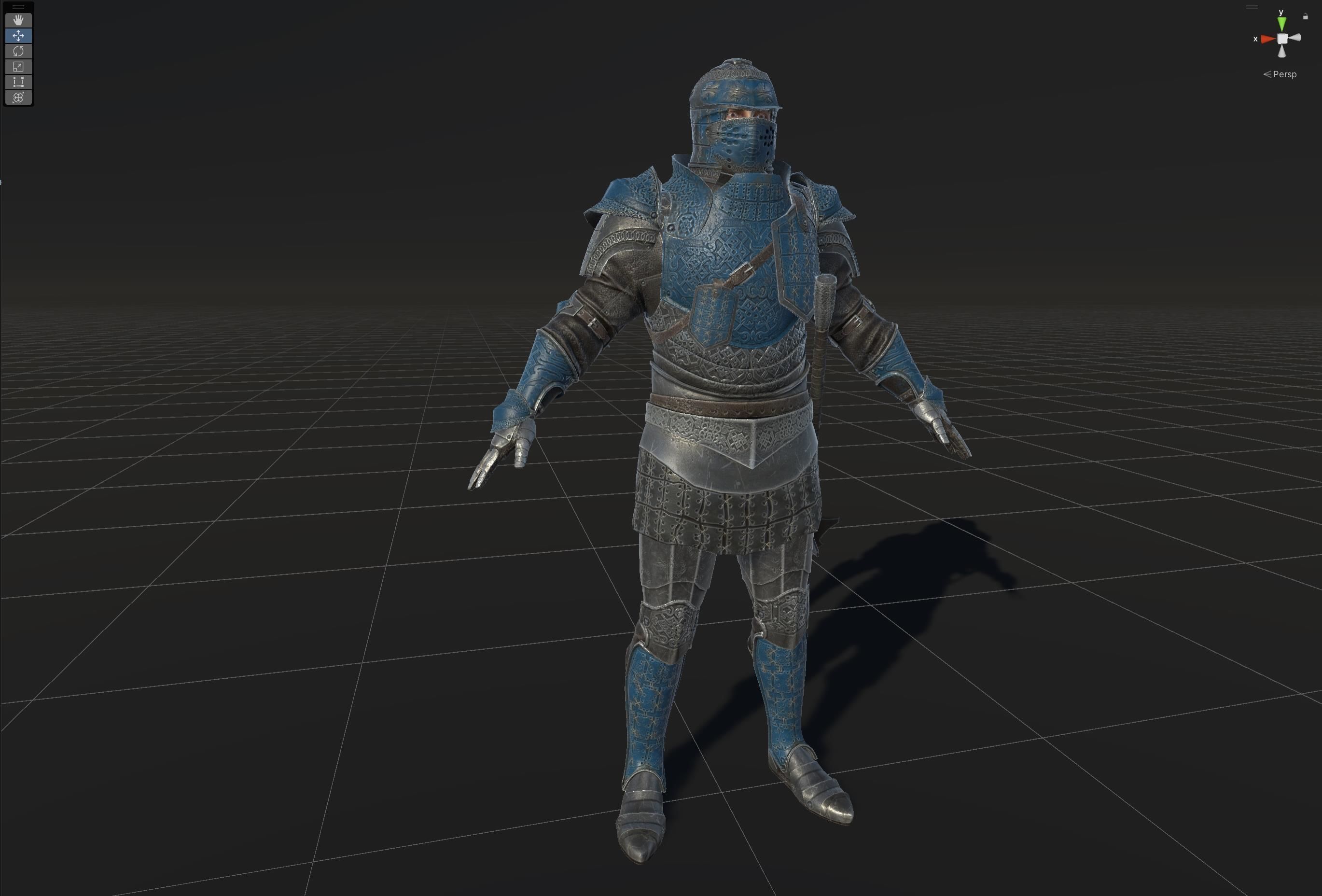 NPC Knight5 Low-poly 3D model_39
