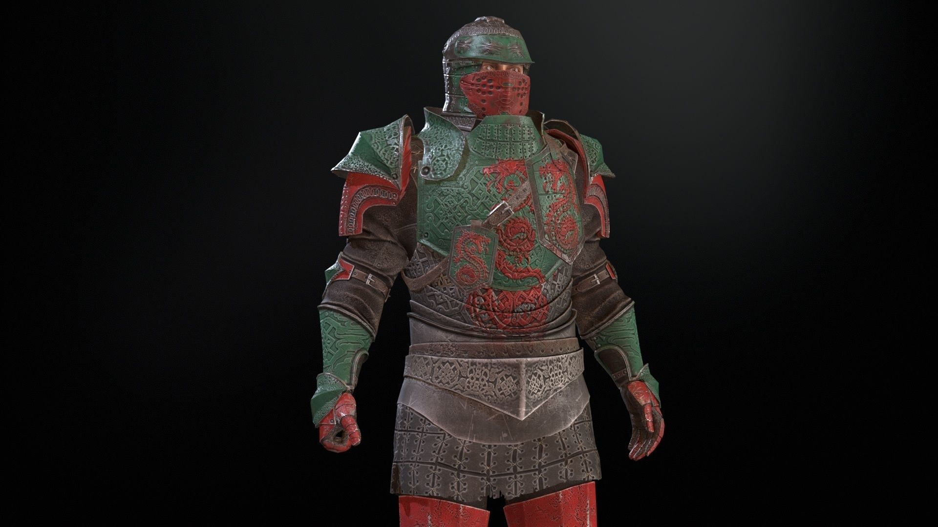 NPC Knight5 Low-poly 3D model_28