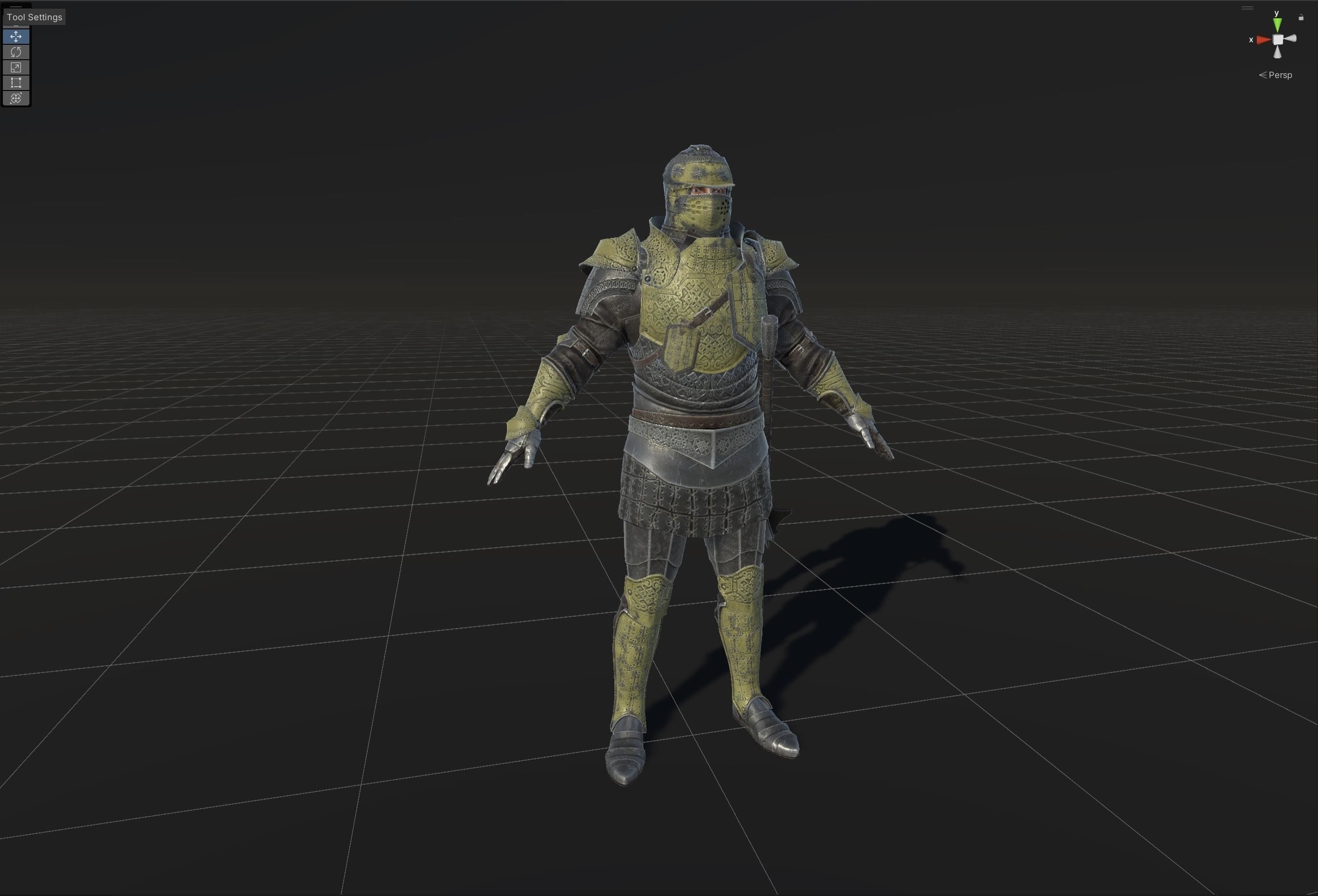 NPC Knight5 Low-poly 3D model_41