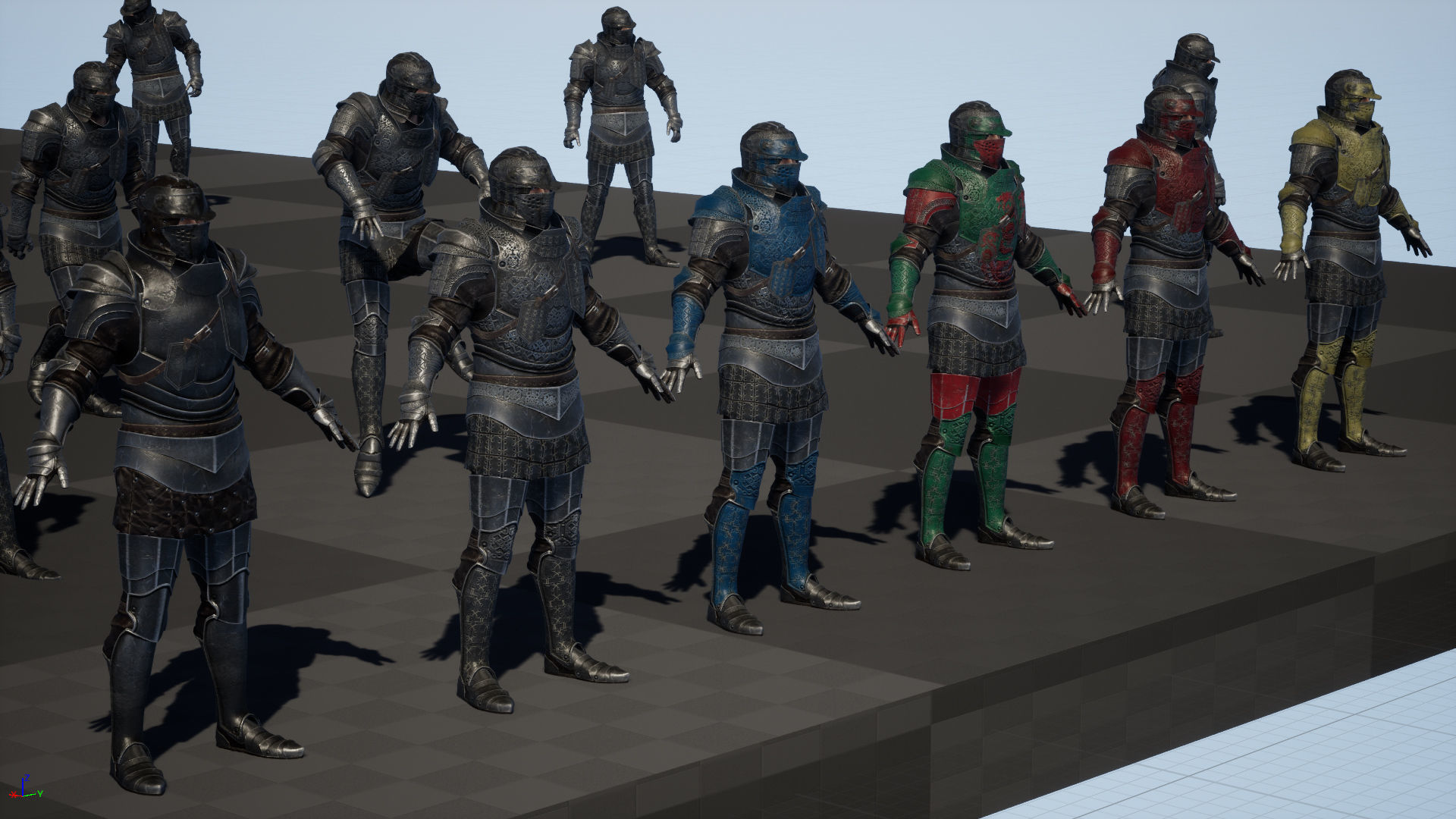 NPC Knight5 Low-poly 3D model_30