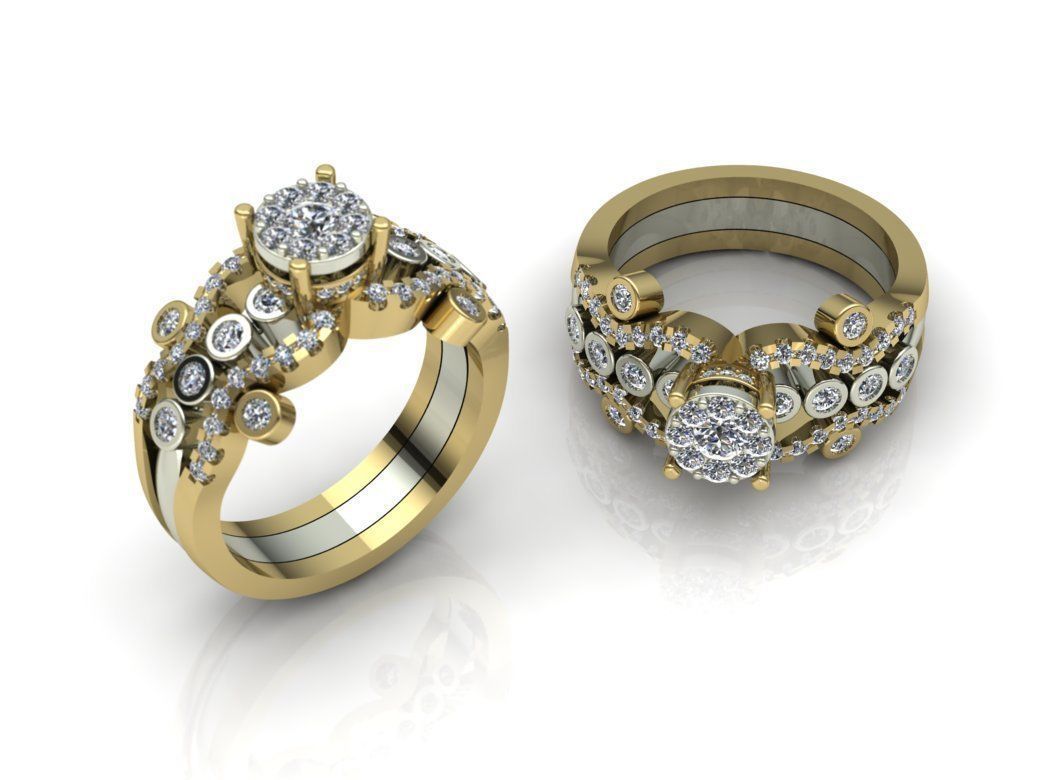 Gold Ring 3D print model_0