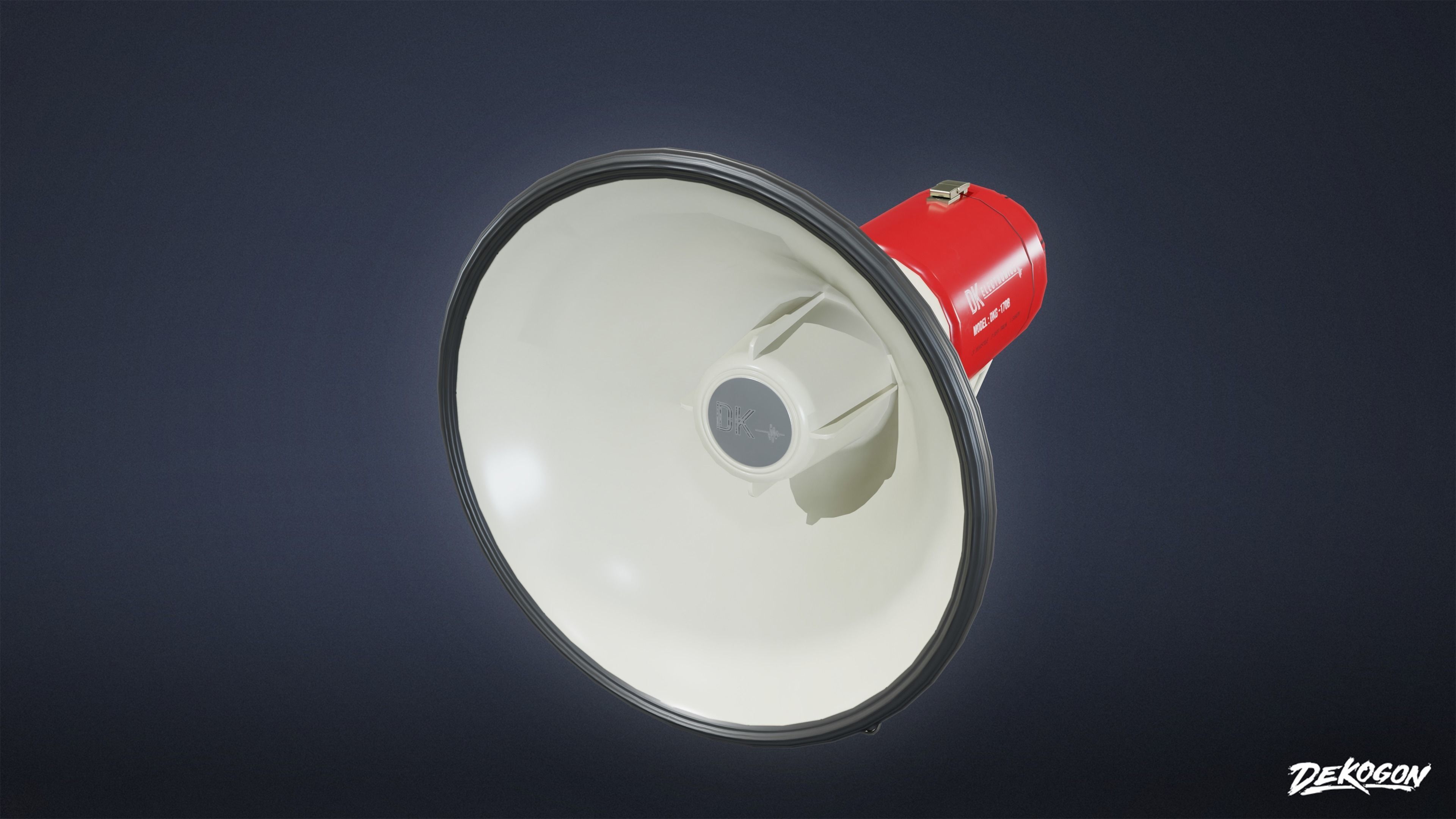 HOLLYWOOD - Megaphone 01 - LOW POLY Low-poly 3D model_7